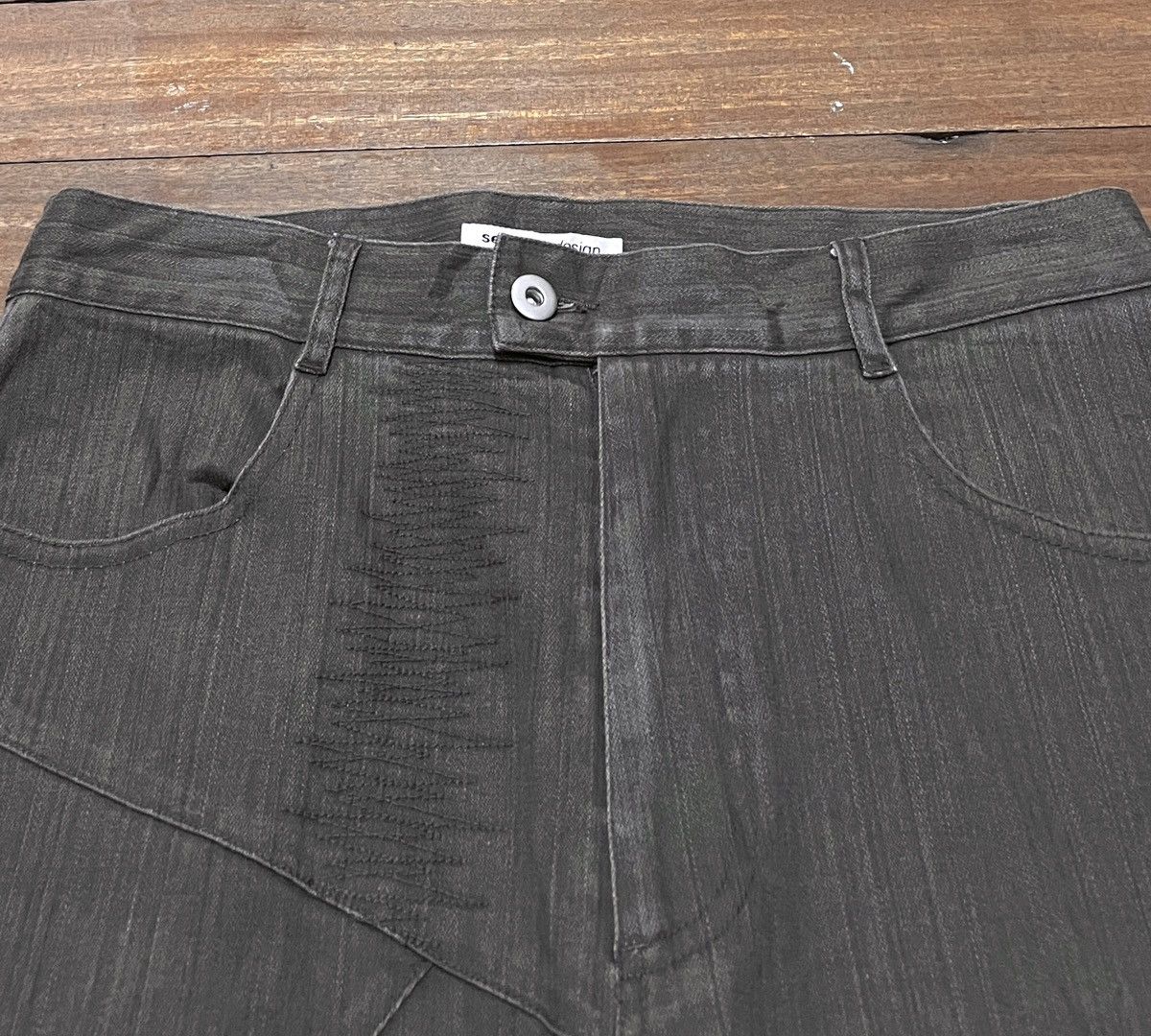 Le Grande Bleu (L.G.B.) Very Rare Vintage Japanese Brand Semantic Design Jeans 2000s Size US 29 - 3 Thumbnail