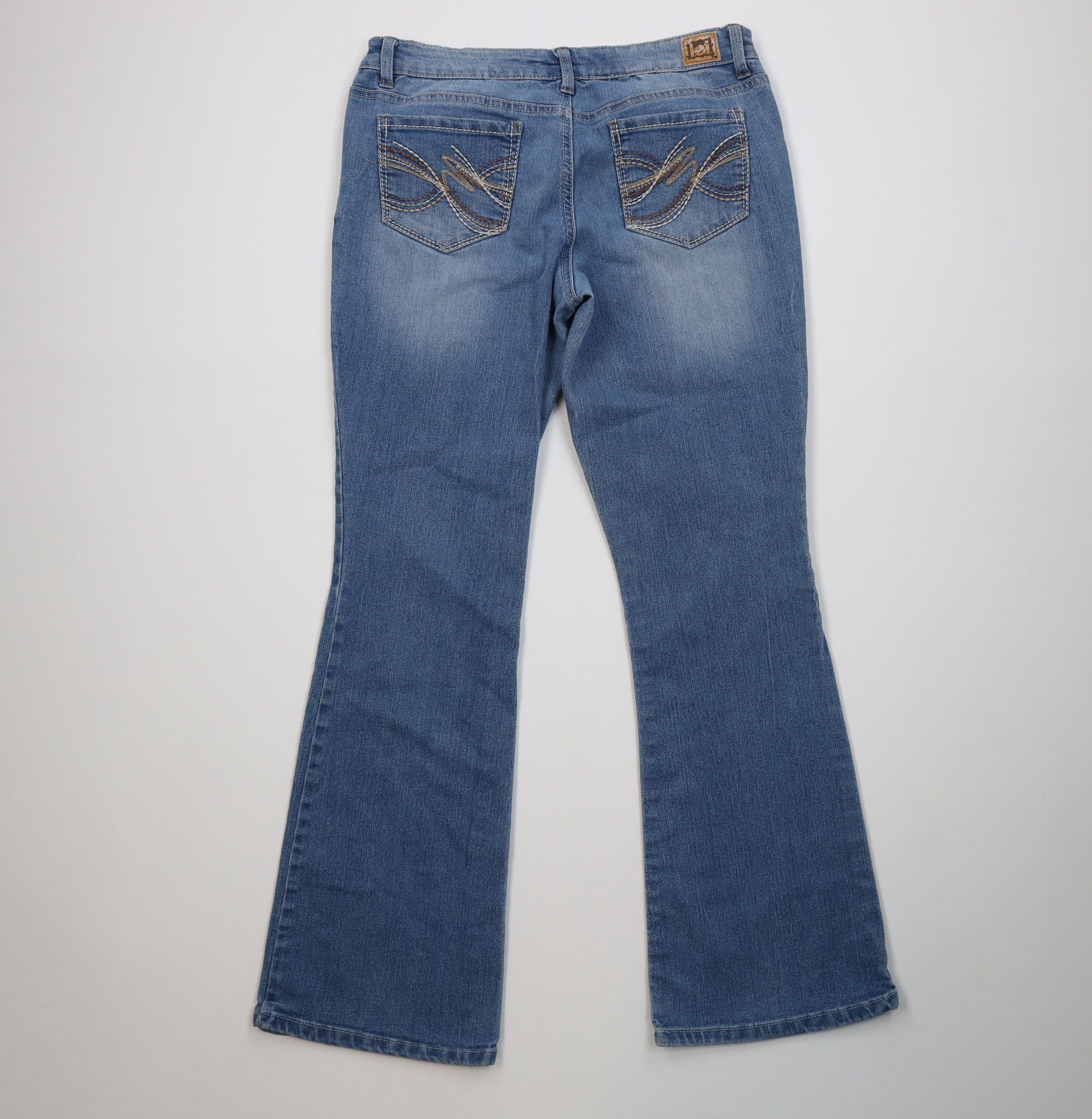 Vintage Vintage Y2K LEI Low Rise Ashley Bootcut Flared Denim Jeans Size 32" / US 10 / IT 46 - 8 Thumbnail