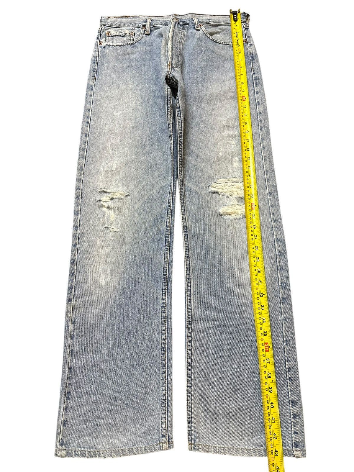 Levi's Vintage Japan 80s Levis 509 Blue Faded Wash Distressed Jeans Size US 33 - 14 Thumbnail