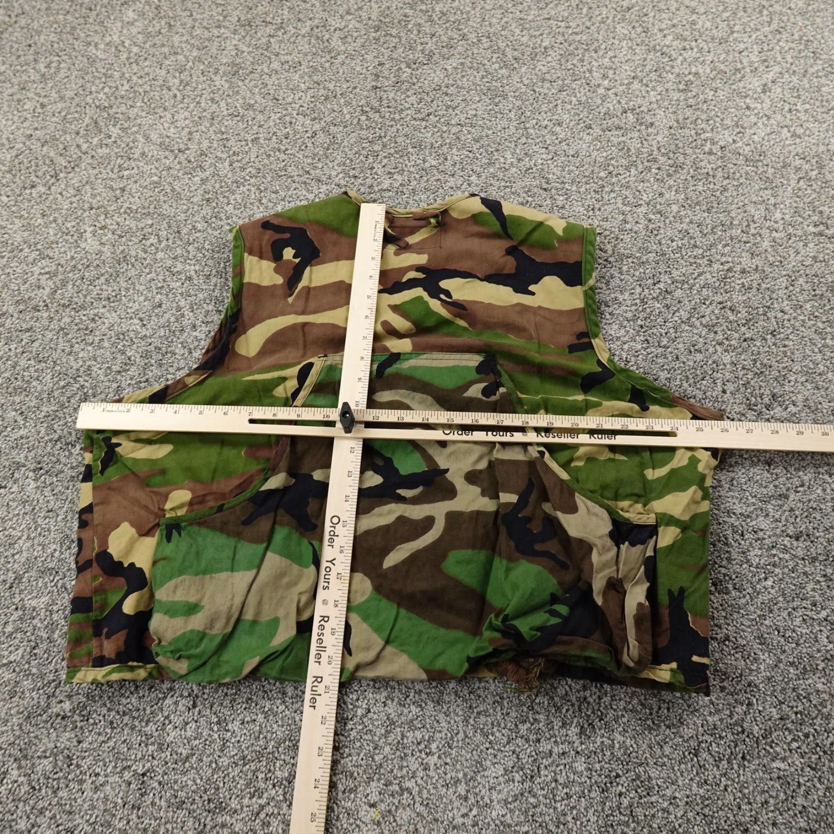 Vintage VINTAGE Caliber Vest Shirt Men M Green Camouflage Hunting Outdoors Pockets Button Military Jacket Size US M / EU 48-50 / 2 - 7 Thumbnail