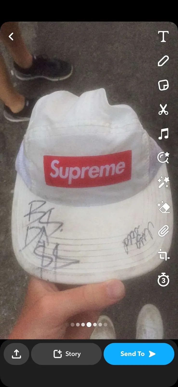 Pro Era Joey Bada$$ Signed Supreme Hat Size ONE SIZE - 4 Thumbnail