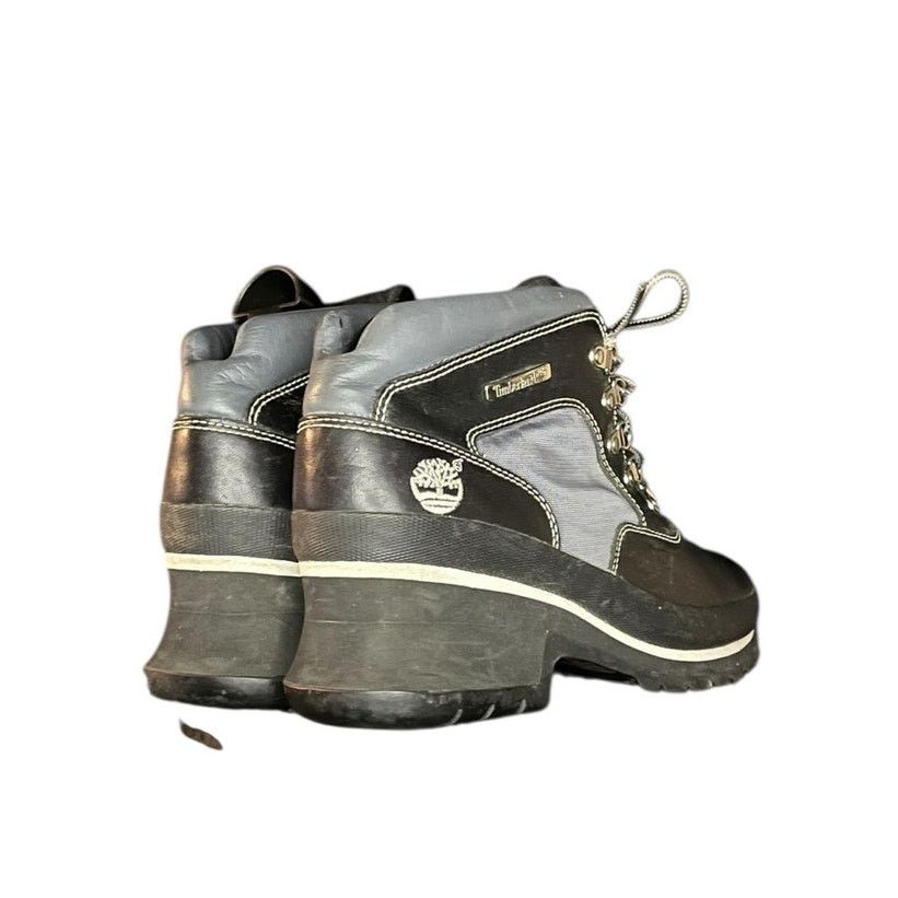 Timberland Timberland Euro Hiker Y2K Heeled Boots W8.5 Black Leather Size US 8.5 / IT 38.5 - 4 Thumbnail