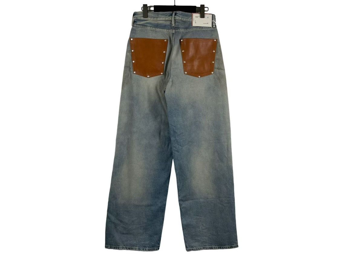 Acne Studios Acne Studios 1981M Dirt Pencillin Leather Denim Jeans Size US 32 / EU 48 - 2 Thumbnail