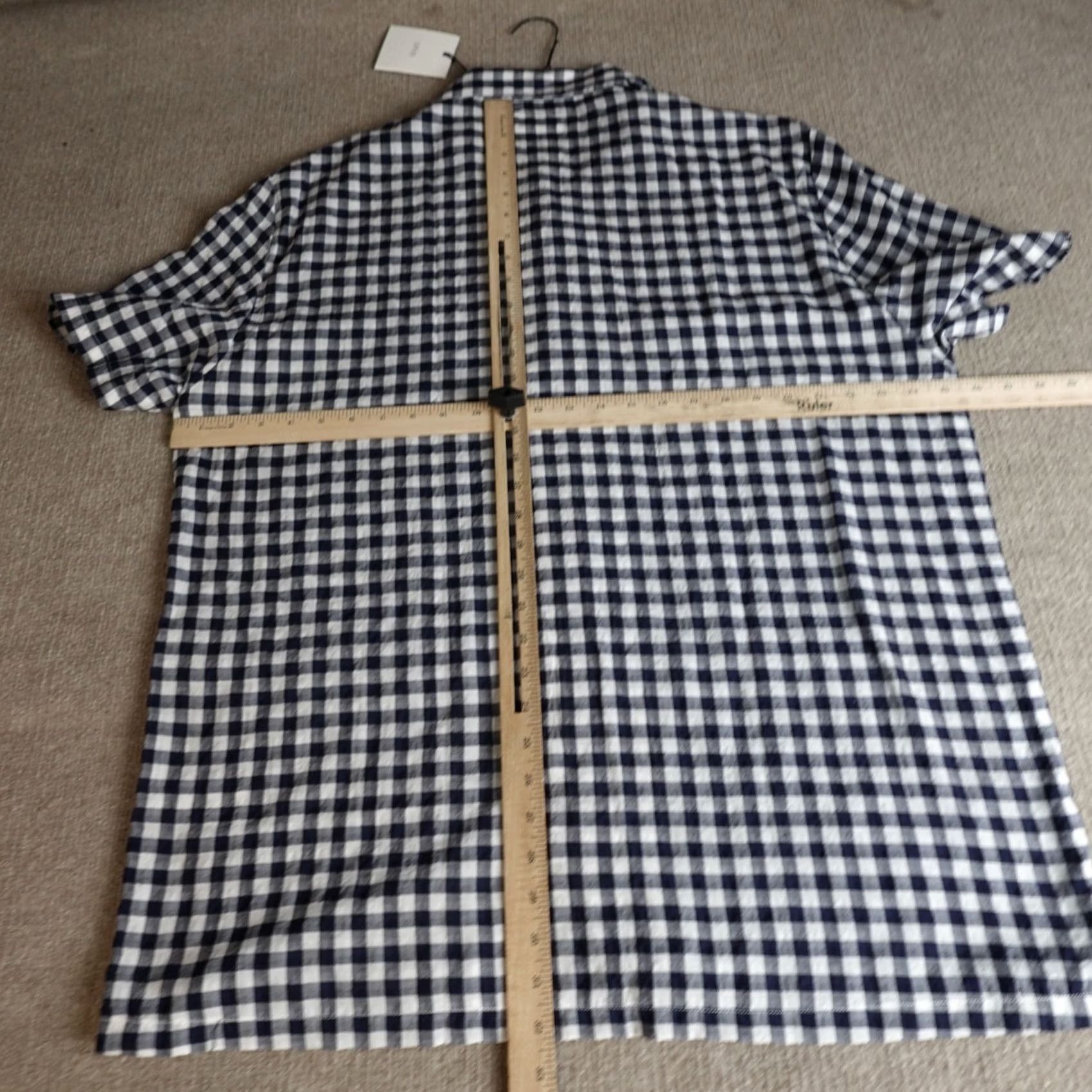 Onia Onia Mens Shirt XL Blue Camp Collar Gingham Plaid NEW Shirt XL Blue Size US XL / EU 56 / 4 - 3 Thumbnail