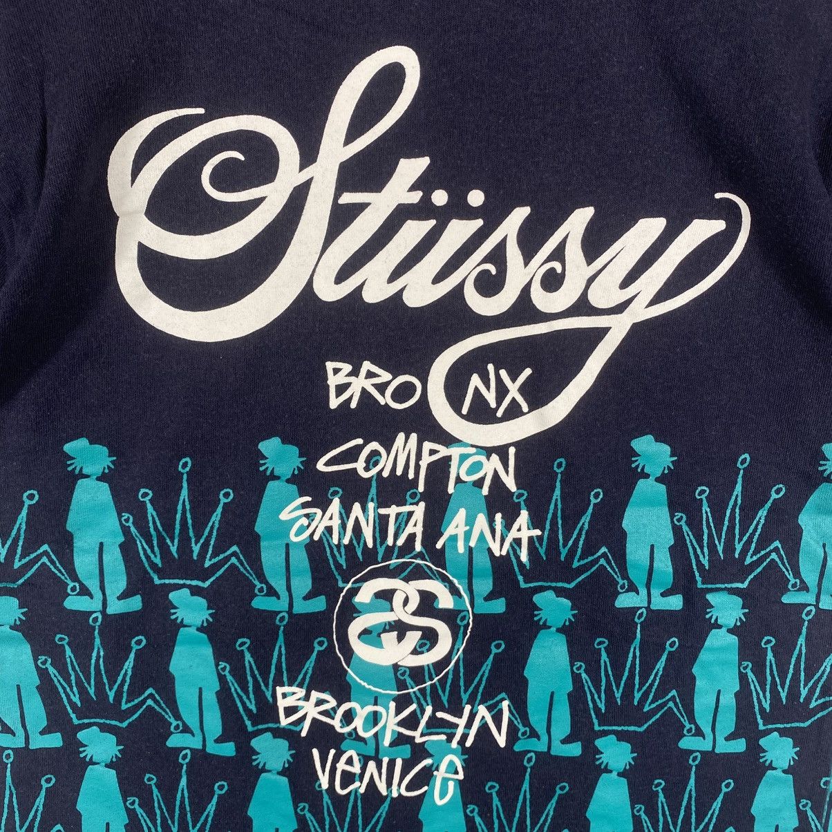 Stussy STUSSY World Tour Rasta Man Crown Graphic Faded Tee Shirt Size US S / EU 44-46 / 1 - 6 Thumbnail