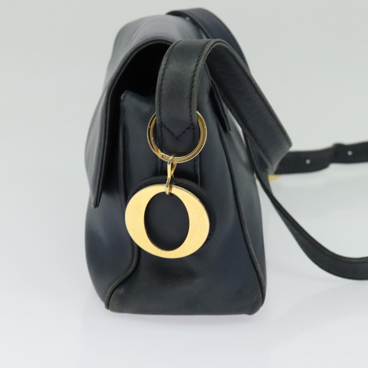 Dior DIOR Shoulder Bag Leather Navy Gold Size ONE SIZE - 3 Thumbnail