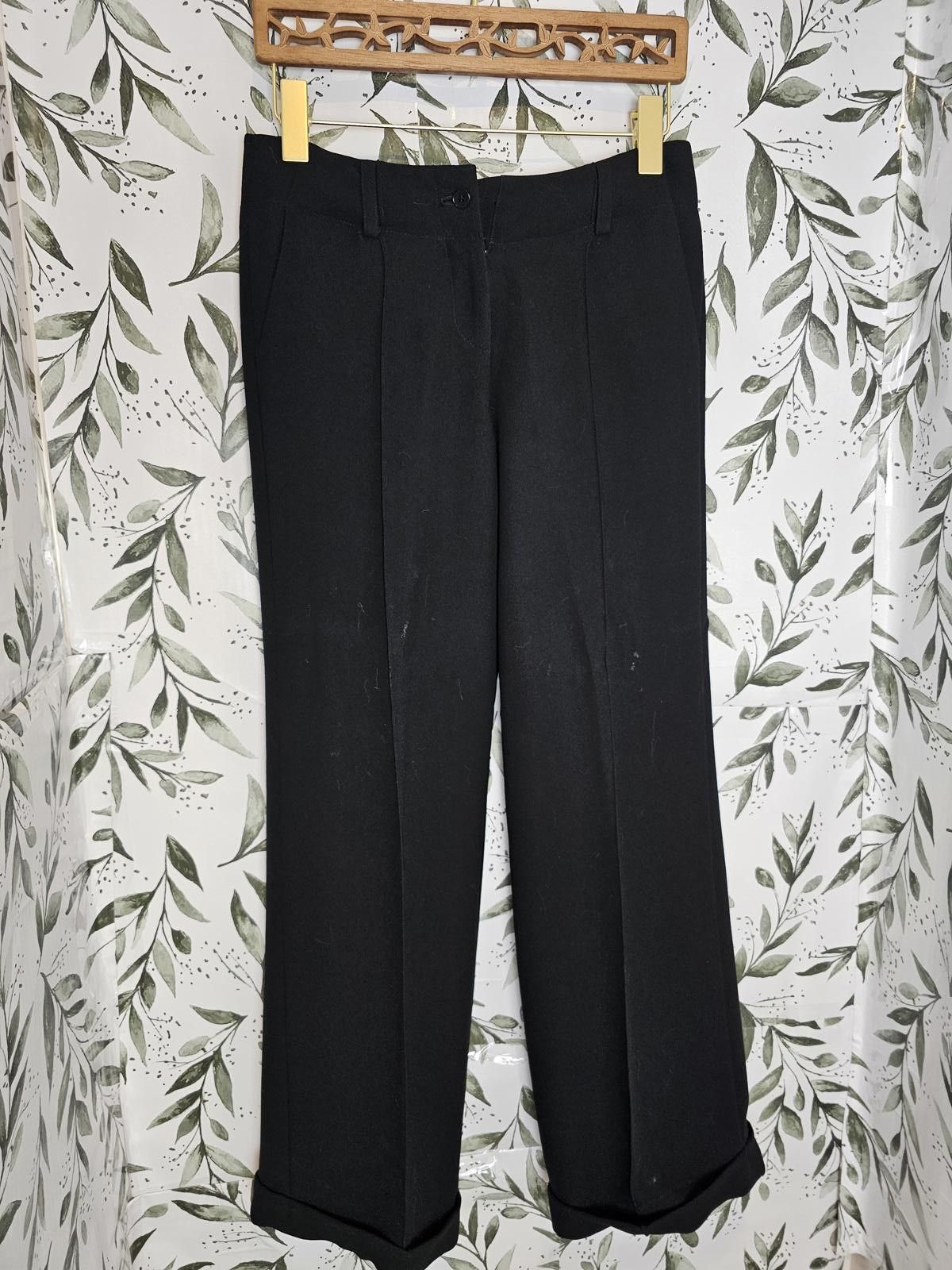 Other Charles Nolan Suit Black Womens Size 6/4 Jacket & Pants Size S / US 4 / IT 40 - 2 Thumbnail
