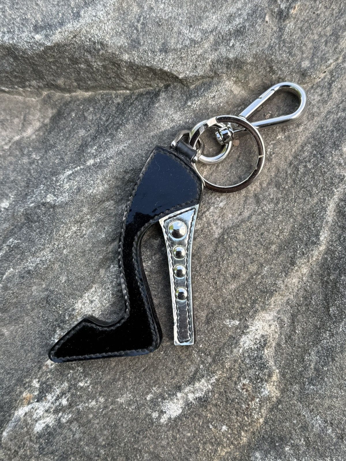 Prada Prada Leather High Heel Bag Charm Necklace In Black Size ONE SIZE - 4 Thumbnail