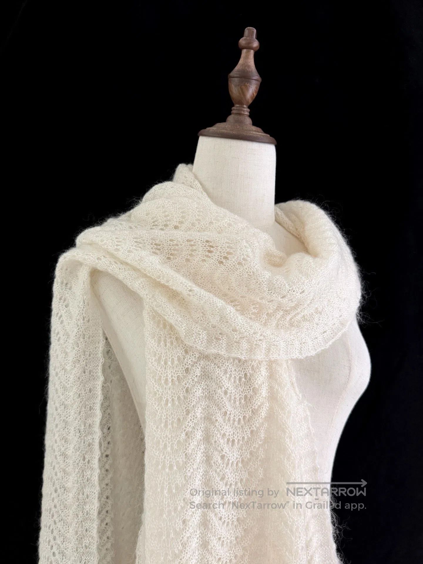 Yohji Yamamoto Yohji Yamamoto Noir Open Knit Scarf. Size ONE SIZE - 9 Thumbnail