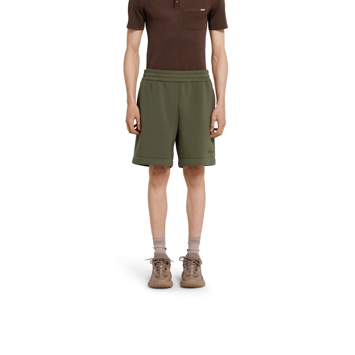 Gucci o1s1wg110925 Embroidered Jersey Shorts in Dark Green Size US 30 / EU 46 - 3 Thumbnail