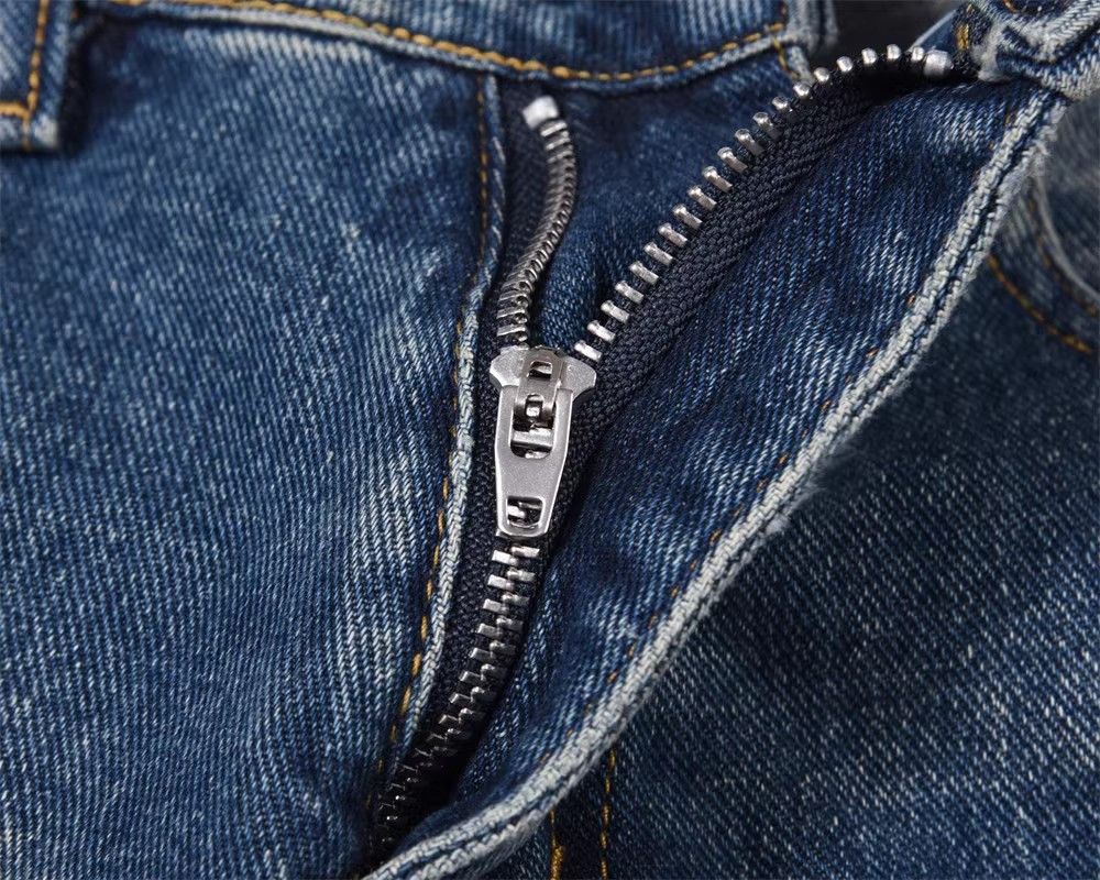 Japanese Brand × Jean Men's Street Vintage Contrast Washed Straight Jeans Size US 32 / EU 48 - 4 Thumbnail
