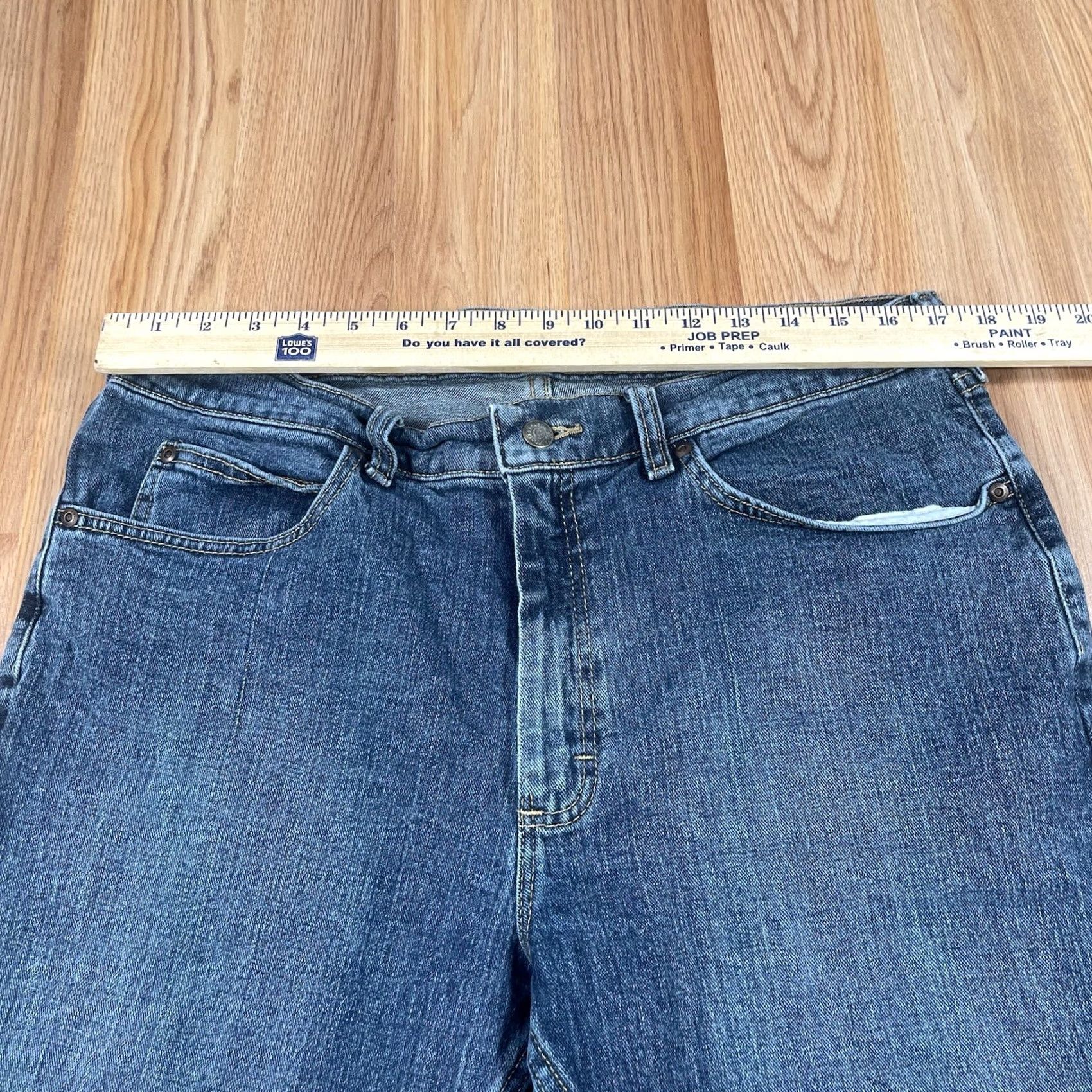 Lee Lee Jeans Mens 36Wx32L Regular Fit Straight Leg Denim Cotton Blend Blue Spandex Size US 36 / EU 52 - 3 Thumbnail