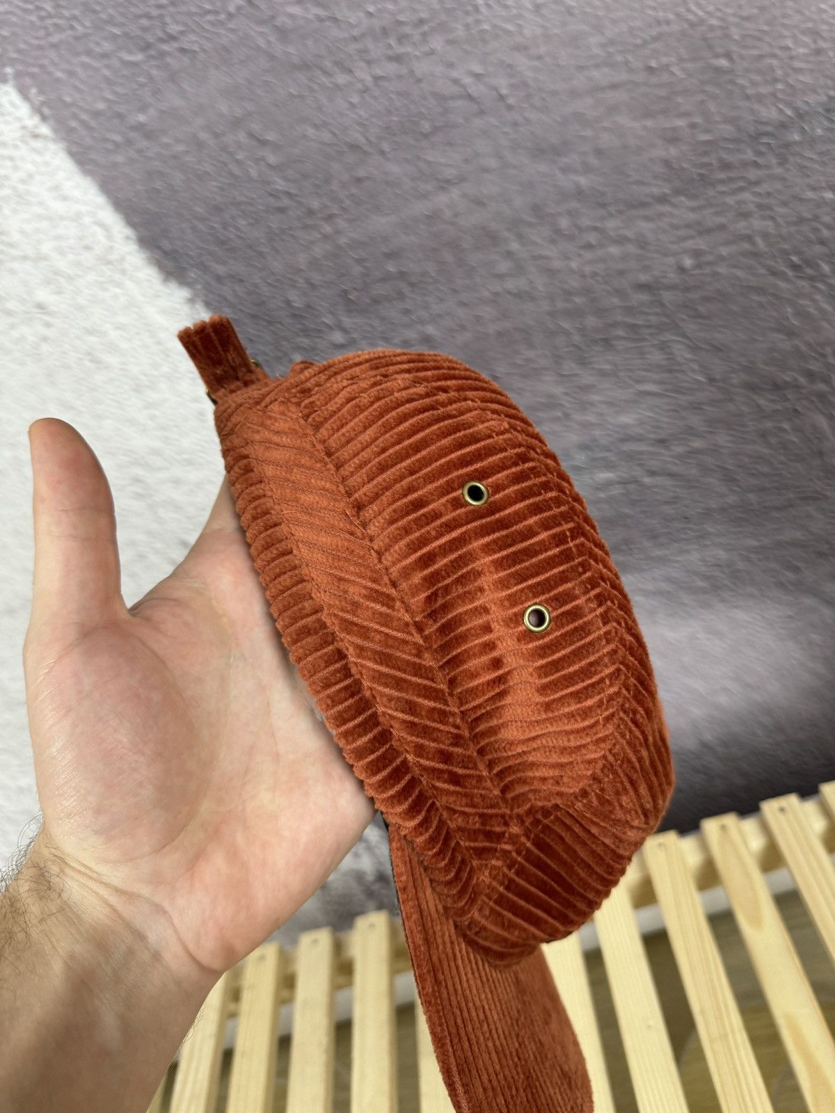 Japanese Brand Barts Nevad Curved Peak Cap in Rust 5 panel Size ONE SIZE - 8 Thumbnail