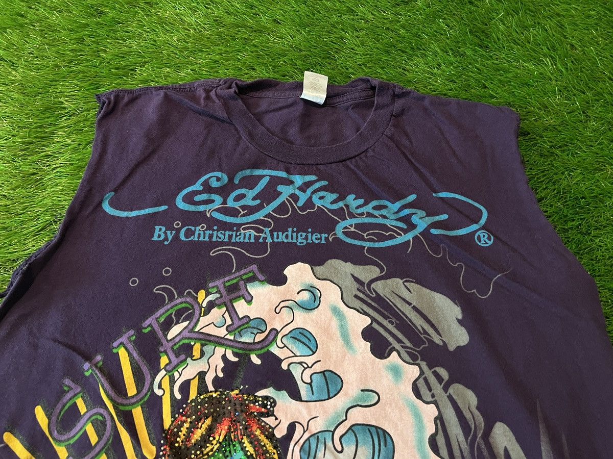 Ed Hardy Vintage Ed Hardy Christian Audigier Tank Top SURF HARDY Y2K Size XXL / US 16-18 / IT 52-54 - 2 Thumbnail