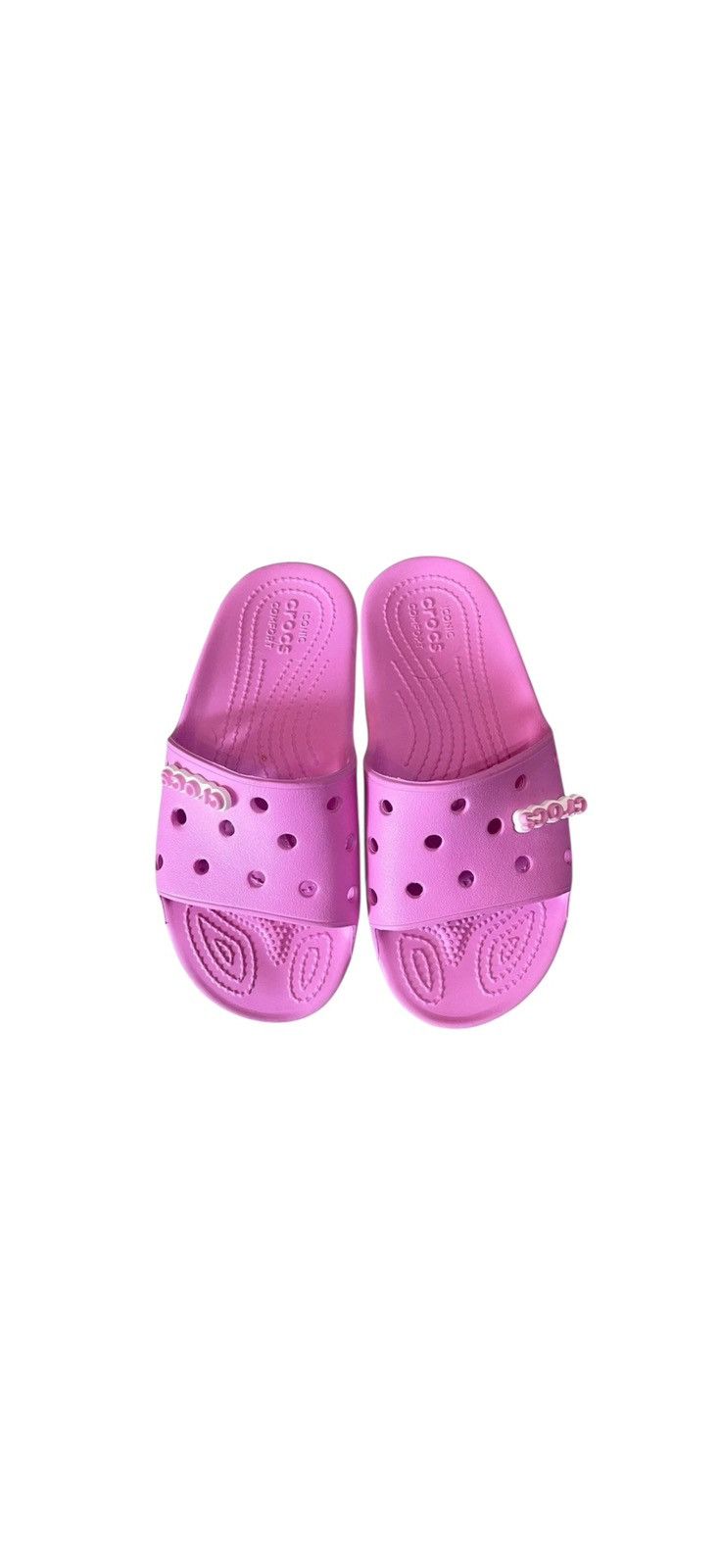 Crocs Crocs Women’s Size 5 Slip On Slides Pink Size US 5 / IT 35 - 2 Thumbnail