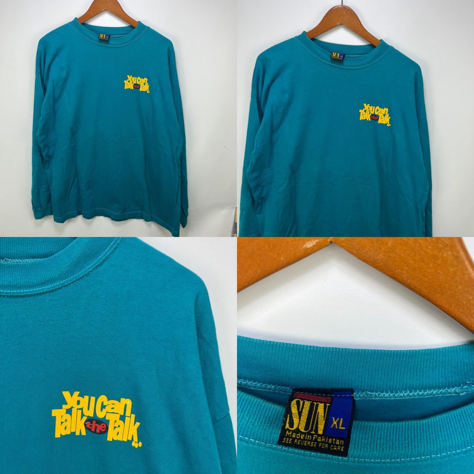 Vintage Vtg Shirt Men's XL You Can Talk the Talk But Can You Play the Game Blue Cotton Vintage Size US XL / EU 56 / 4 - 8 Thumbnail
