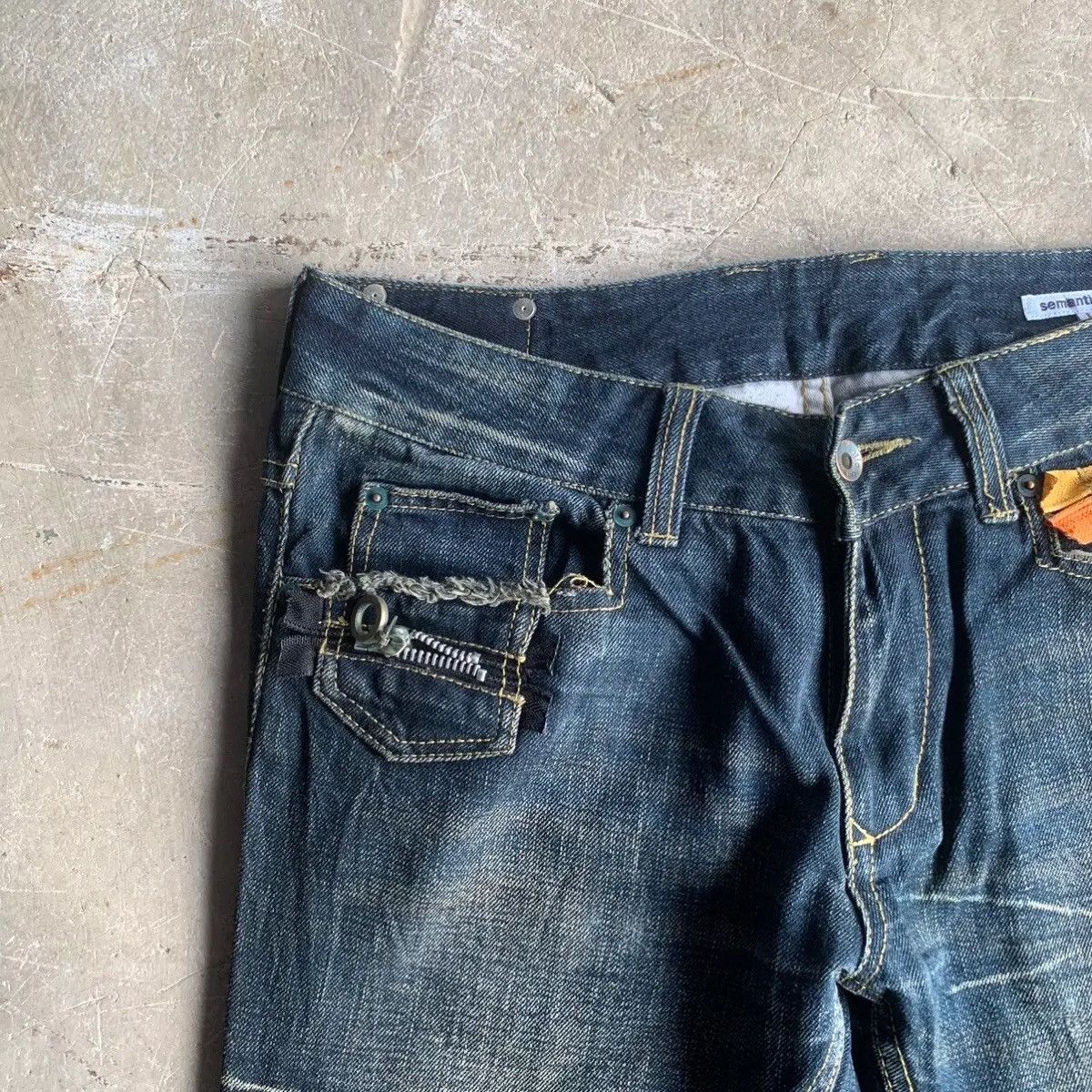 semanticdesign ‼️ SICKS ‼️ SEMATIC DESIGN W33 L32 JEANS FLARE DENIM PANTS Size US 33 - 5 Thumbnail