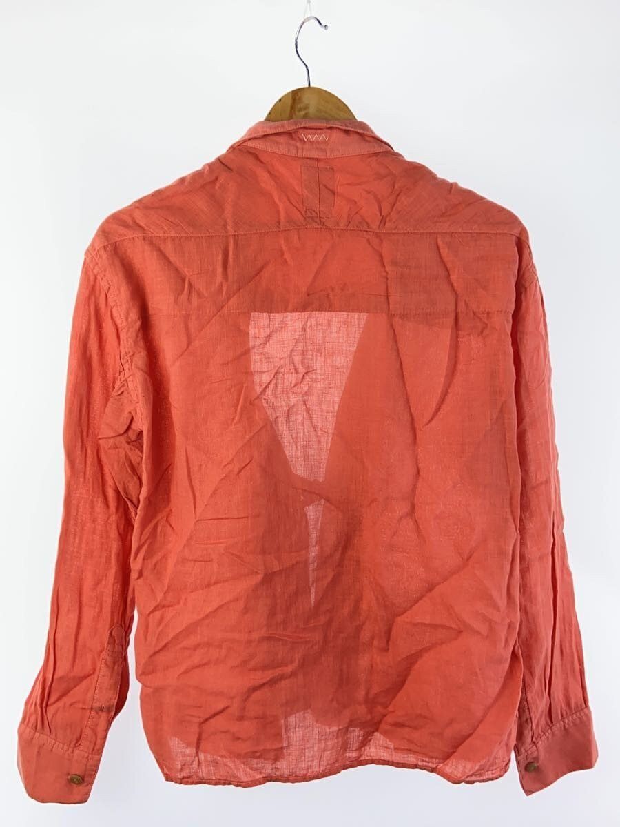 Visvim Orange Linen Long Sleeve Shirt Size US S / EU 44-46 / 1 - 2 Thumbnail