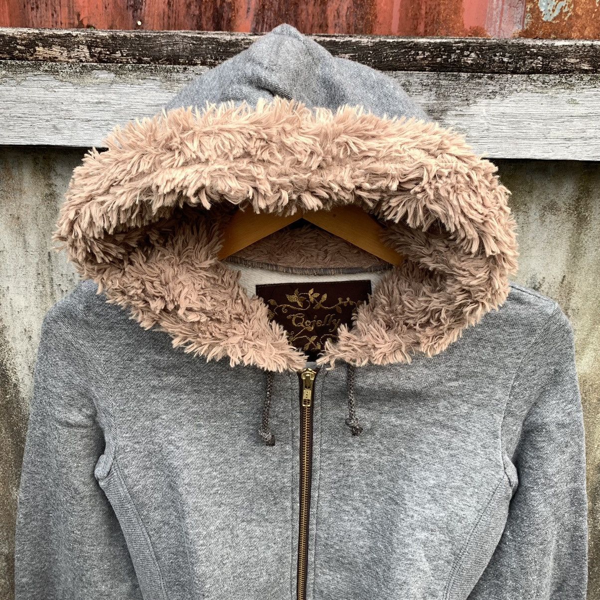 Japanese Brand JAPANESE DOUBLE ZIP FUR HOODIE QOJELLY IFSIX LGB STYLE Size S / US 4 / IT 40 - 4 Thumbnail