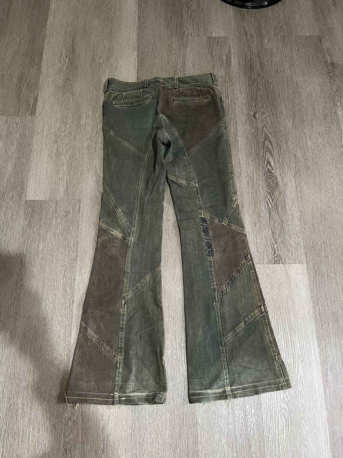 Tornado Mart Tornado Mart switching panel grunge flare pants Size US 30 / EU 46 - 2 Thumbnail