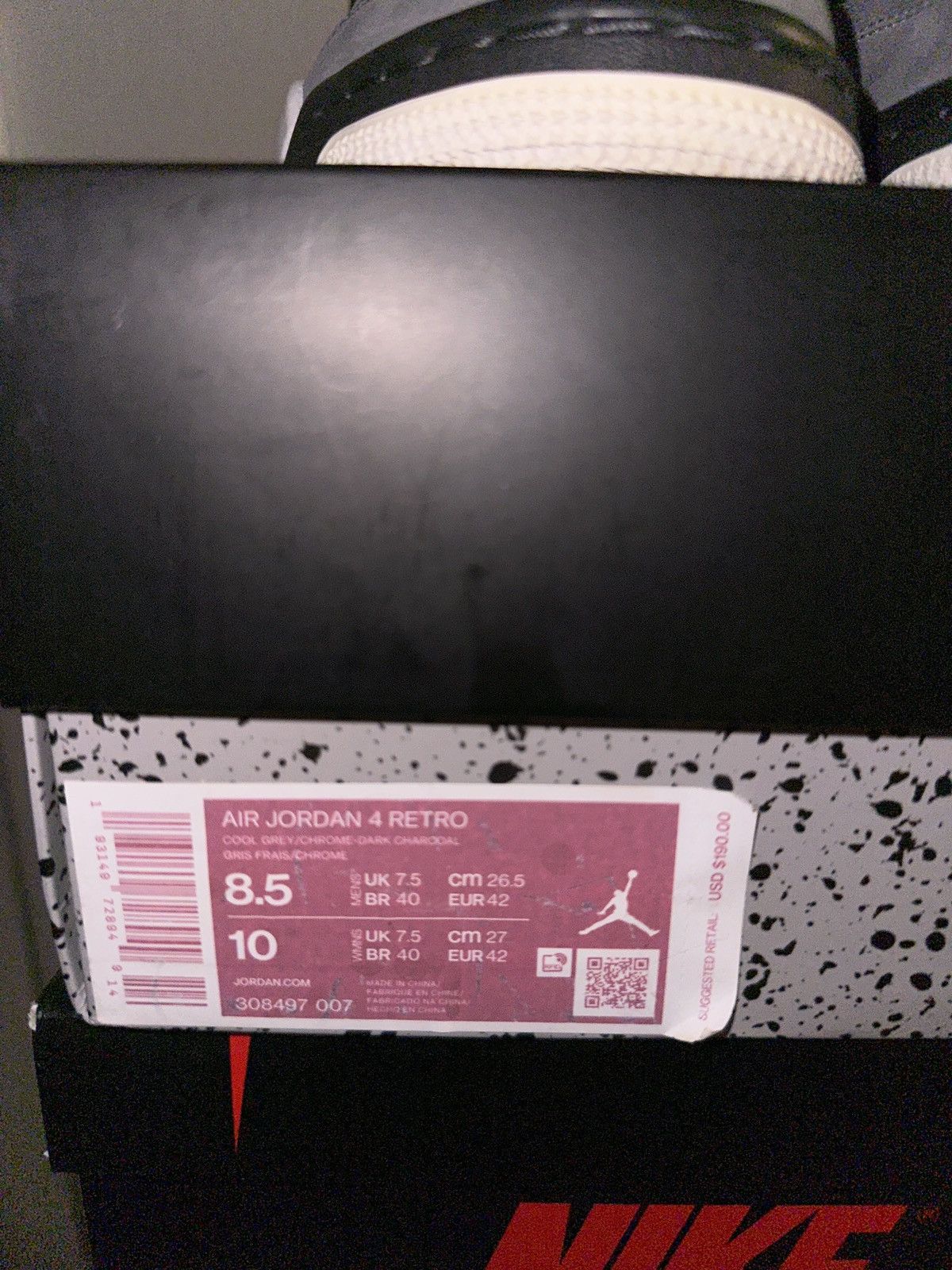 Jordan Brand × Nike Jordan 4 cool greys Size US 8.5 / EU 41-42 - 7 Thumbnail