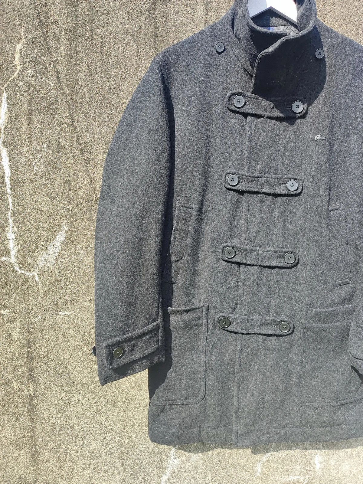 Designer × Lacoste Lacoste Wool Blend Officer Coat – Size 46/2 Size US M / EU 48-50 / 2 - 5 Thumbnail