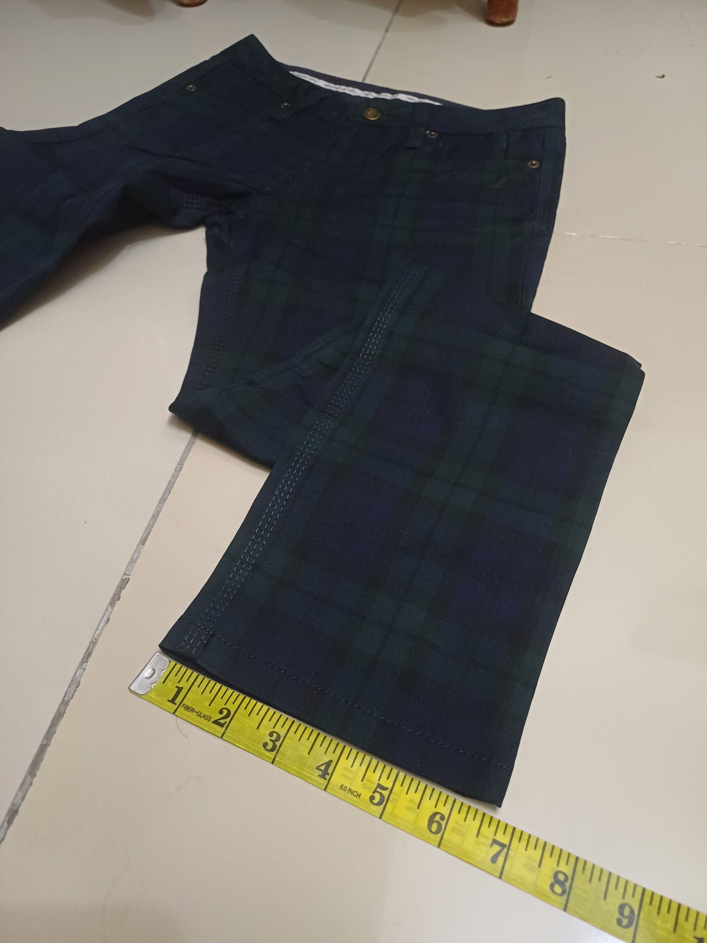 Designer × Japanese Brand × Yohji Yamamoto Awesome Ined skiny pants, plaid design 🔥🔥 Size 28" / US 6 / IT 42 - 11 Thumbnail