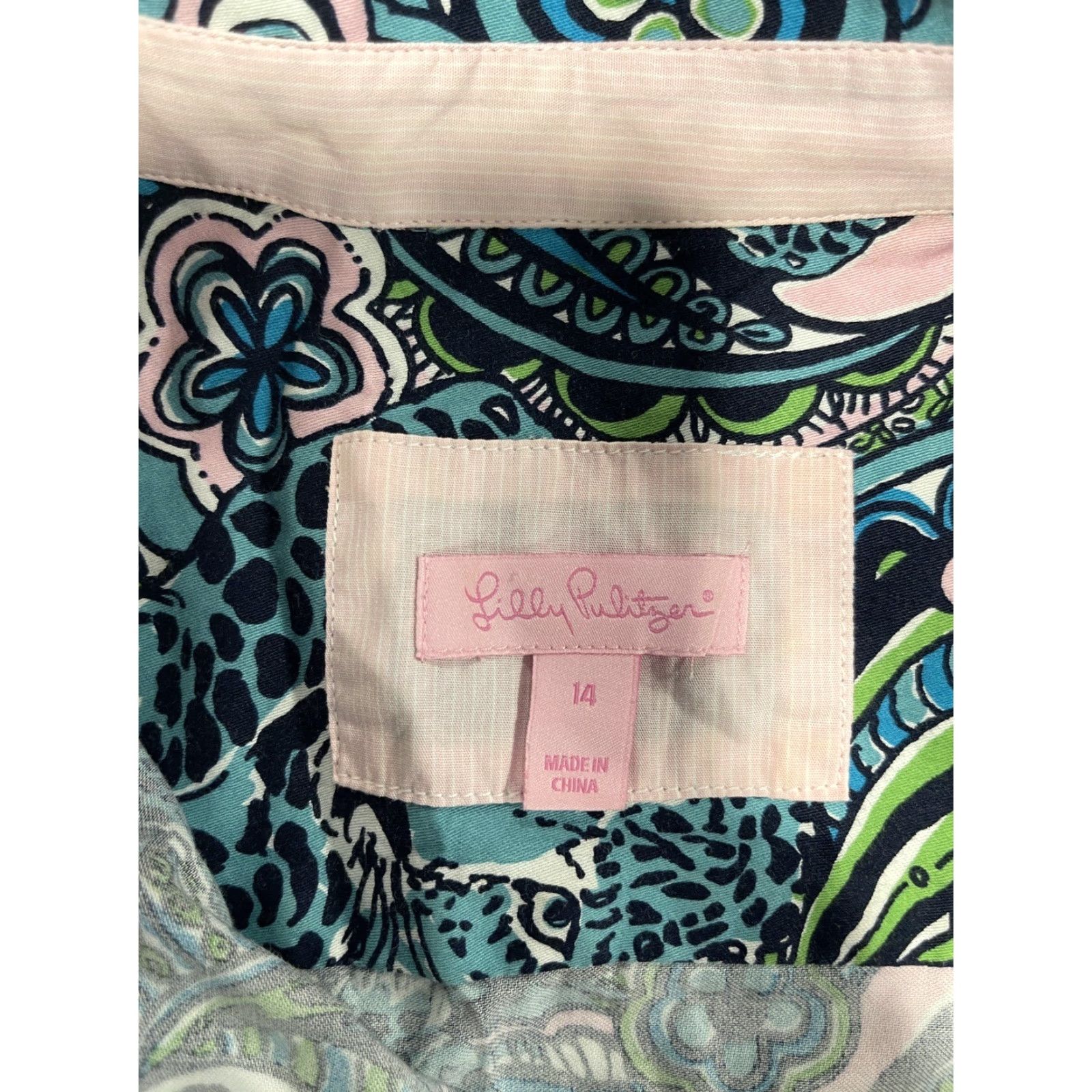 Lilly Pulitzer Lilly Pulitzer Shirt Dress Adult 14 Multicolor Midi Master of the House Sabine Womens Size XL / US 12-14 / IT 48-50 - 6 Thumbnail