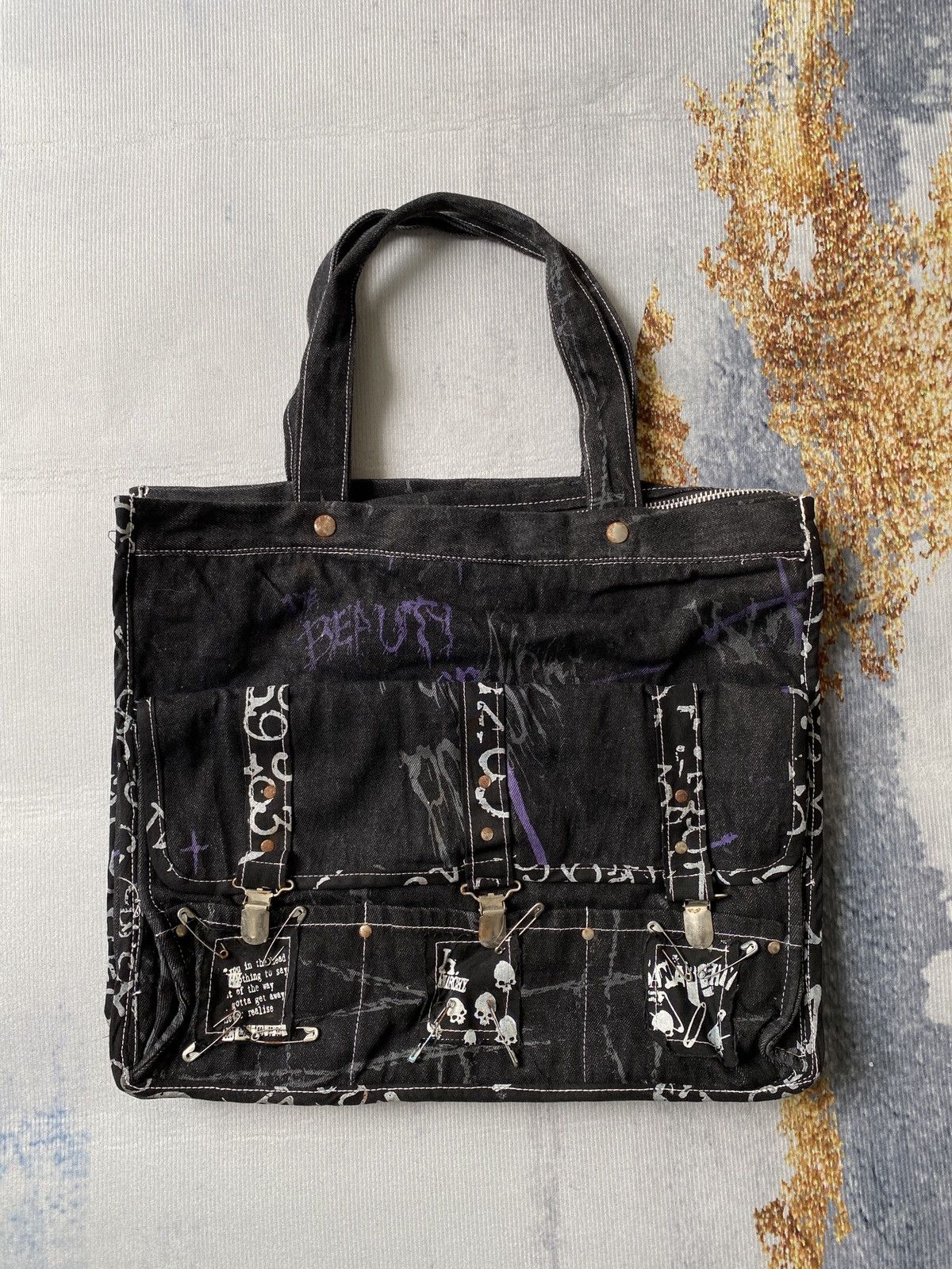 H Anarchyism For Plus H Naoto Cyberpunk/Goth Tote Bag