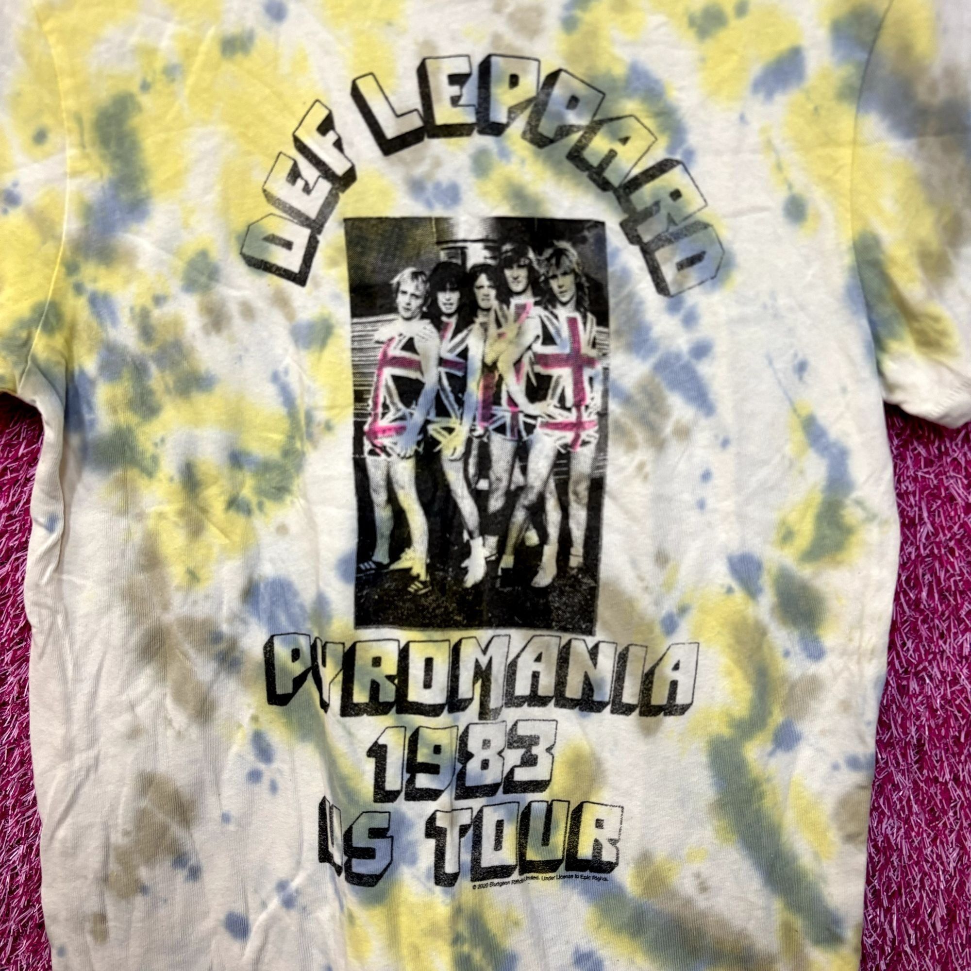 Def Leppard Def Leppard Pyromania 1983 US Tour Heavy Metal Tie Dye S Size US S / EU 44-46 / 1 - 2 Thumbnail