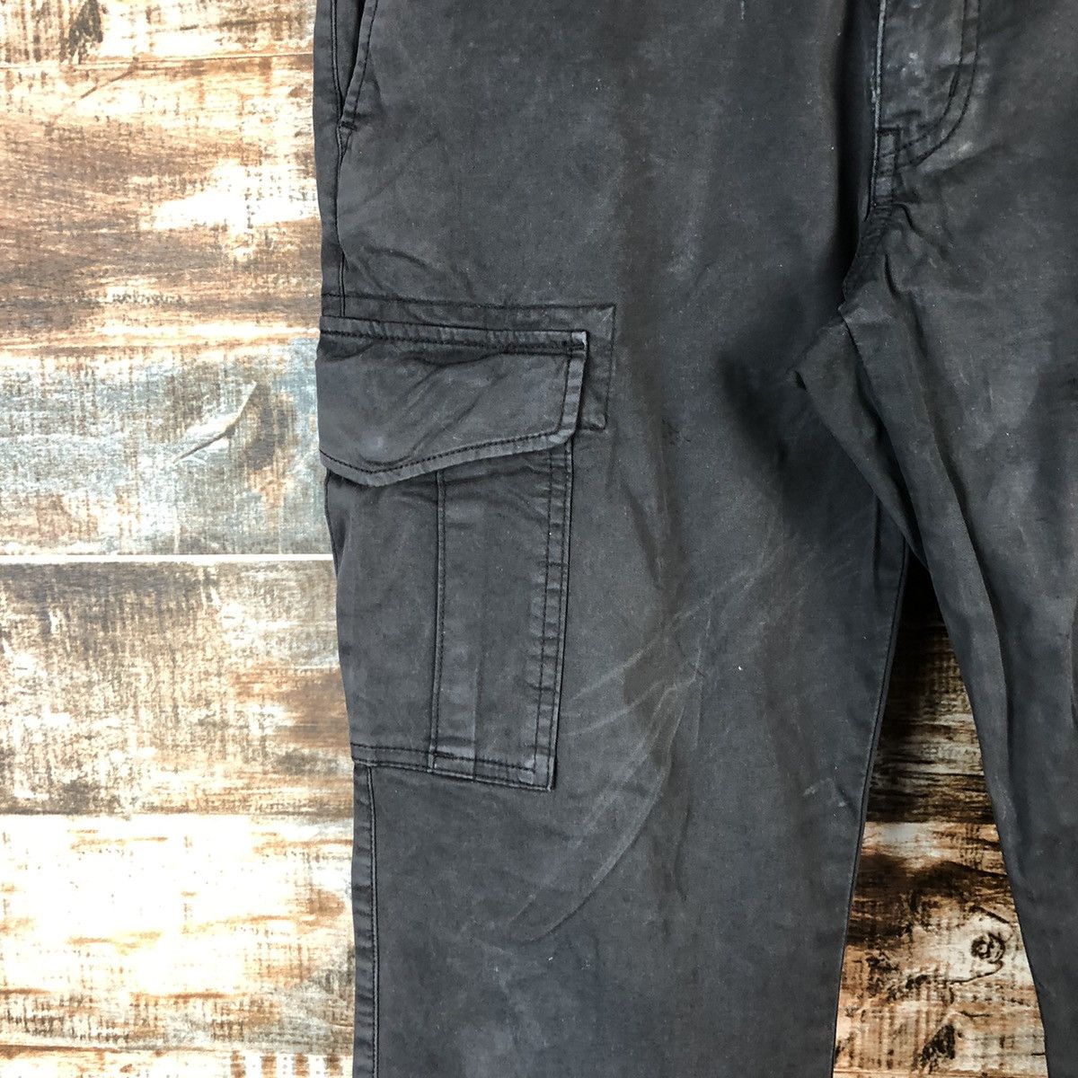 Japanese Brand Uniqlo Black Cargo utility tactical Multipocket Pants #A2561 Size US 30 / EU 46 - 9 Thumbnail