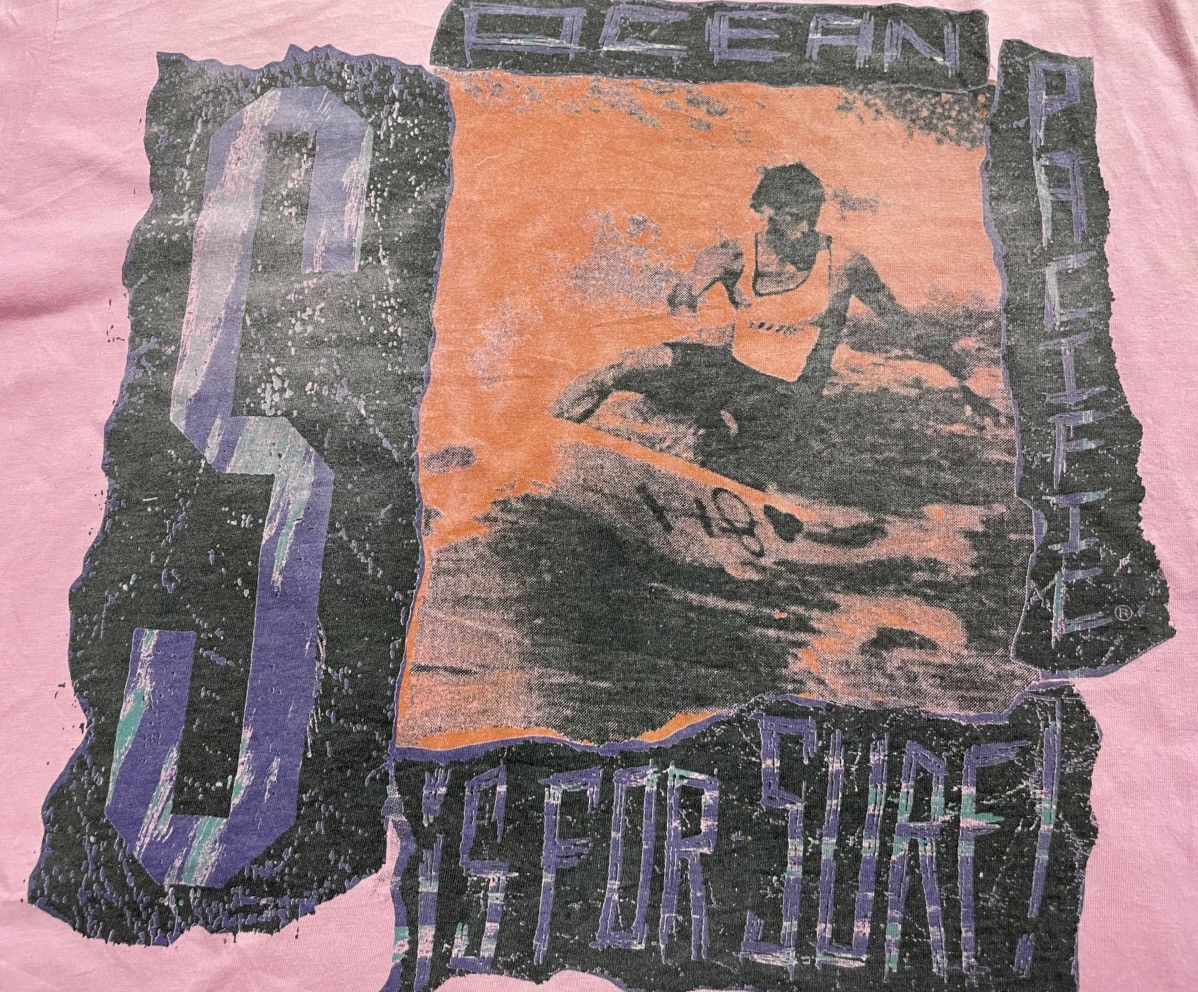 Ocean Pacific × Quiksilver × Vintage Vintage 90’s Ocean Pacific Distressed Tshirt Size US L / EU 52-54 / 3 - 9 Thumbnail