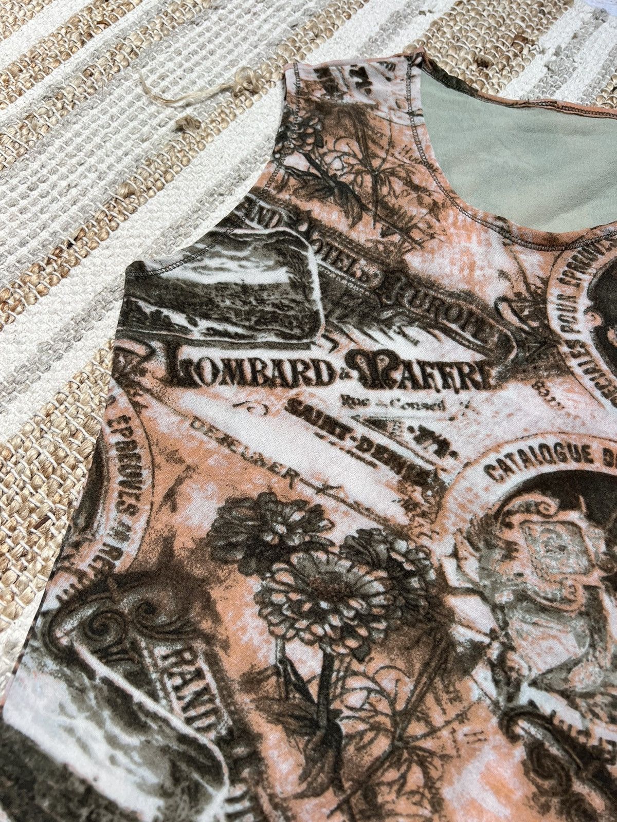 Japanese Brand × Vintage Vintage antique mesh tank top like gaultier Size US S / EU 44-46 / 1 - 4 Thumbnail
