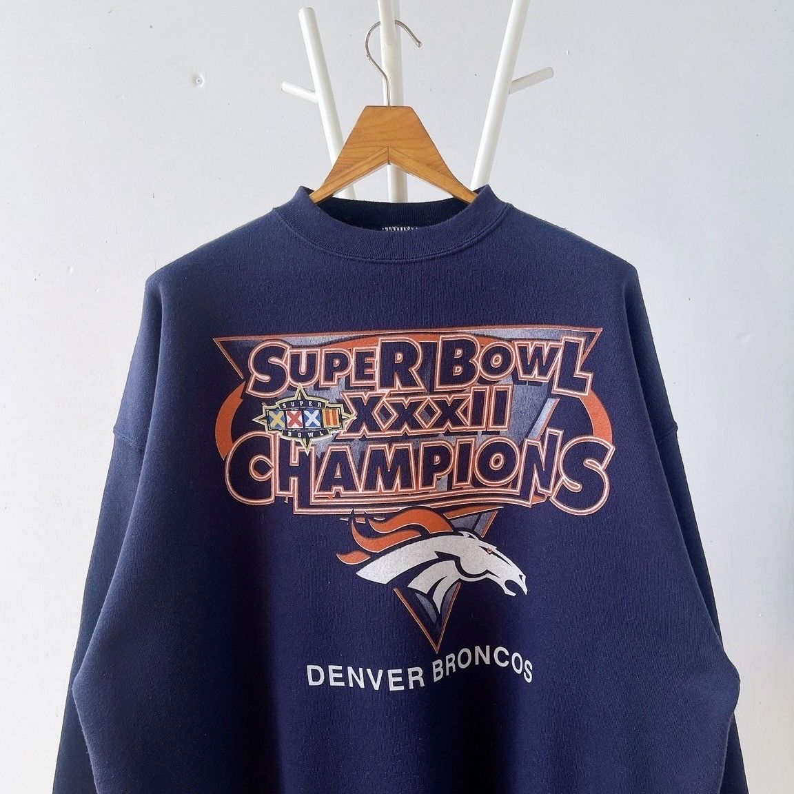 Tultex × Vintage 90s Denver Broncos NFL sweatshirt/ XL Size US XL / EU 56 / 4 - 3 Thumbnail