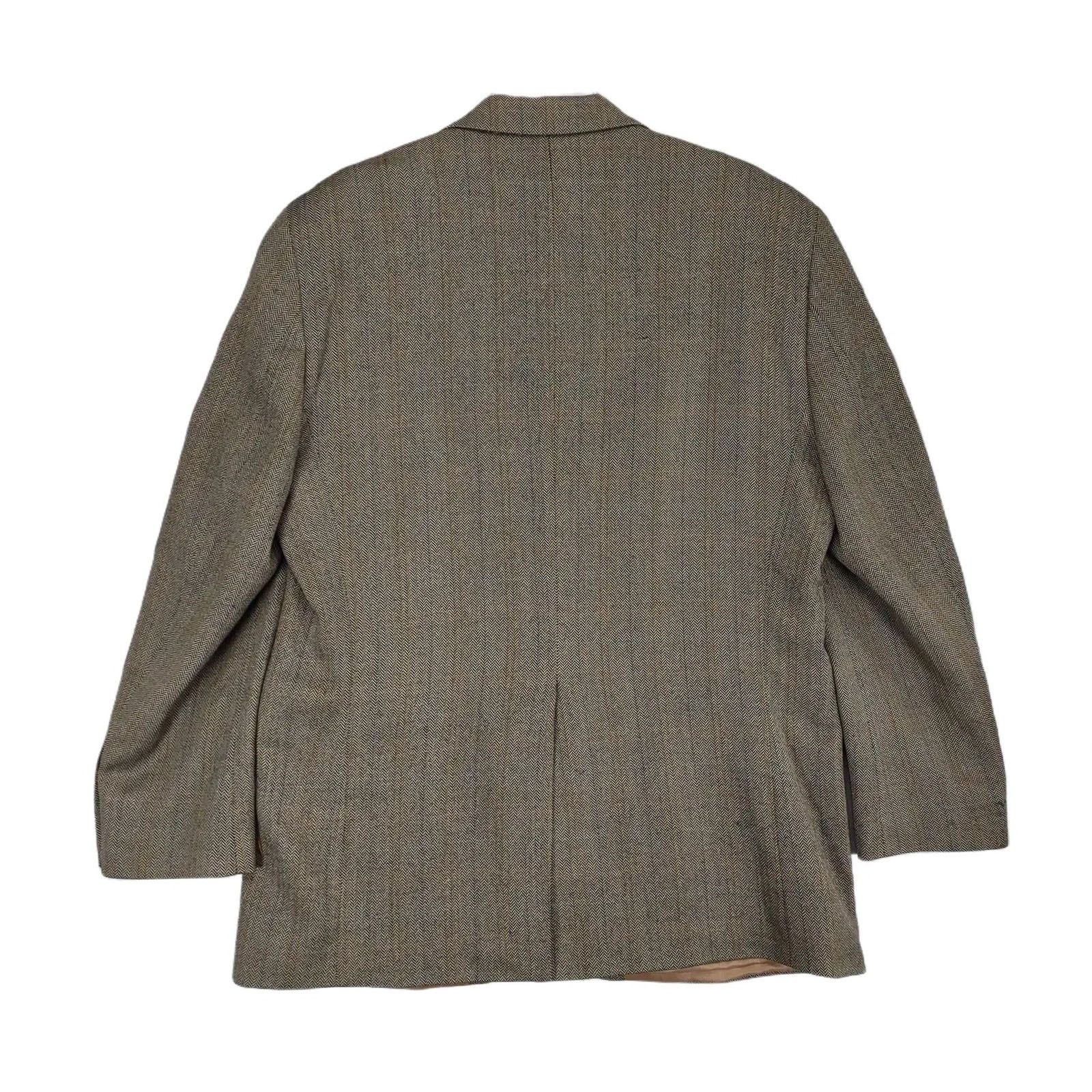 Izod IZOD Men's 44L Wool Herringbone Tweed Sports Coat Blazer Size 44L - 3 Thumbnail