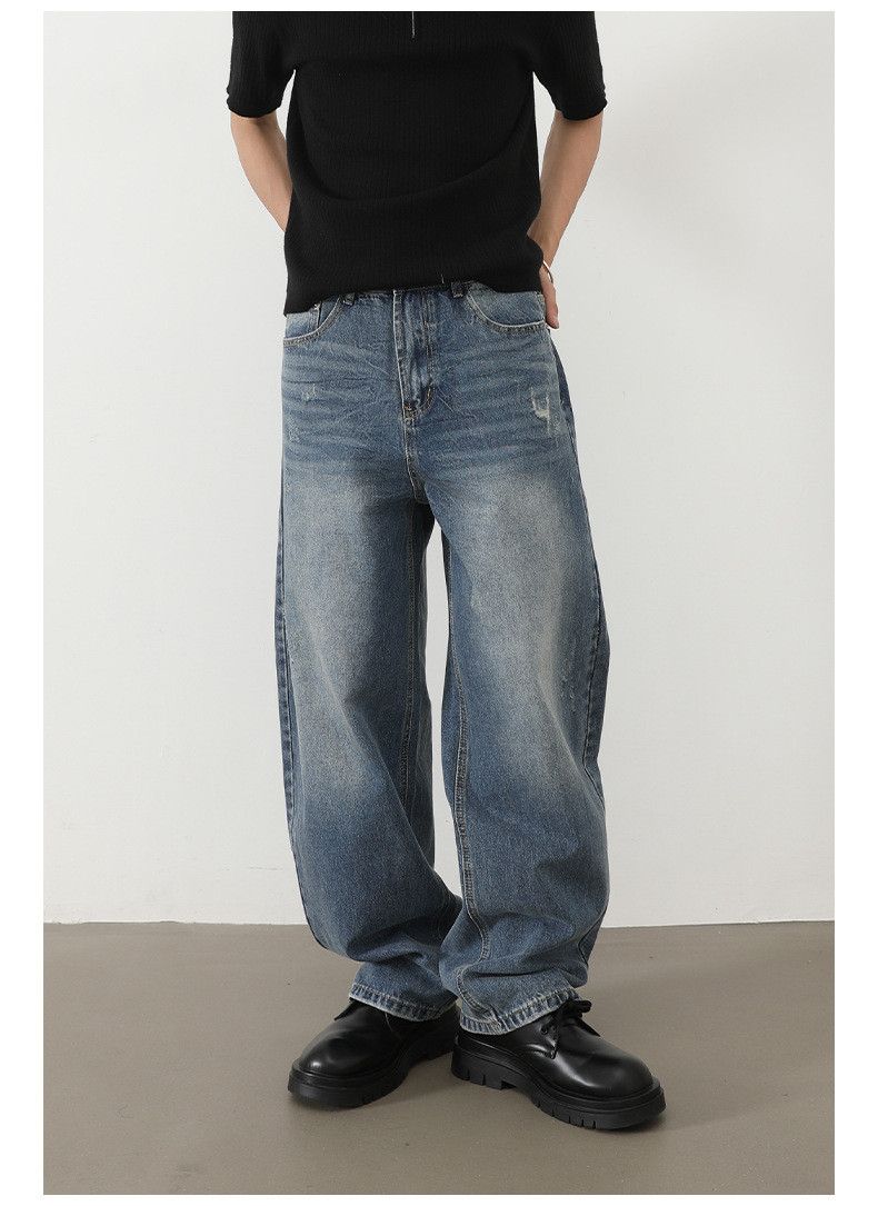 Jean American high street men's loose straight scimitar jeans Size US 32 / EU 48 - 3 Thumbnail