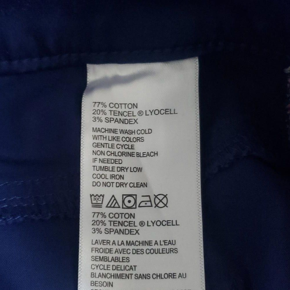 Tommy Bahama CT467 Tommy Bahama Straight Leg Ankle Blue Pant 31X28 Size 31" - 8 Thumbnail