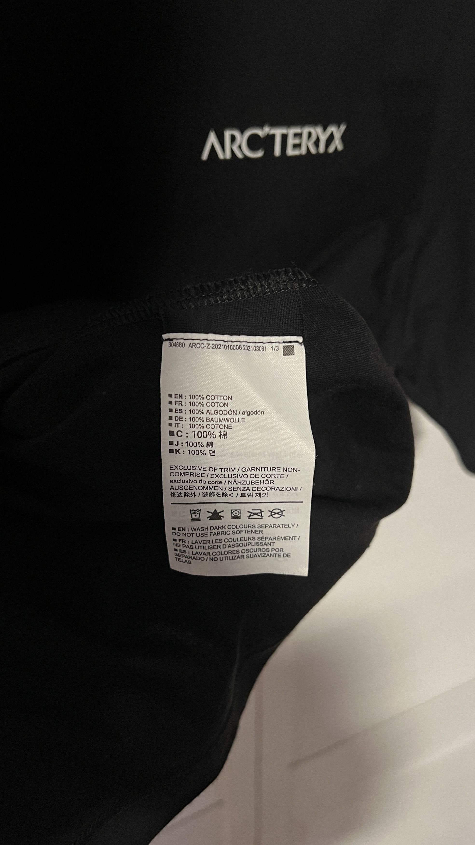 Arc'teryx Arc'teryx Black T-Shirt Size US S / EU 44-46 / 1 - 3 Thumbnail
