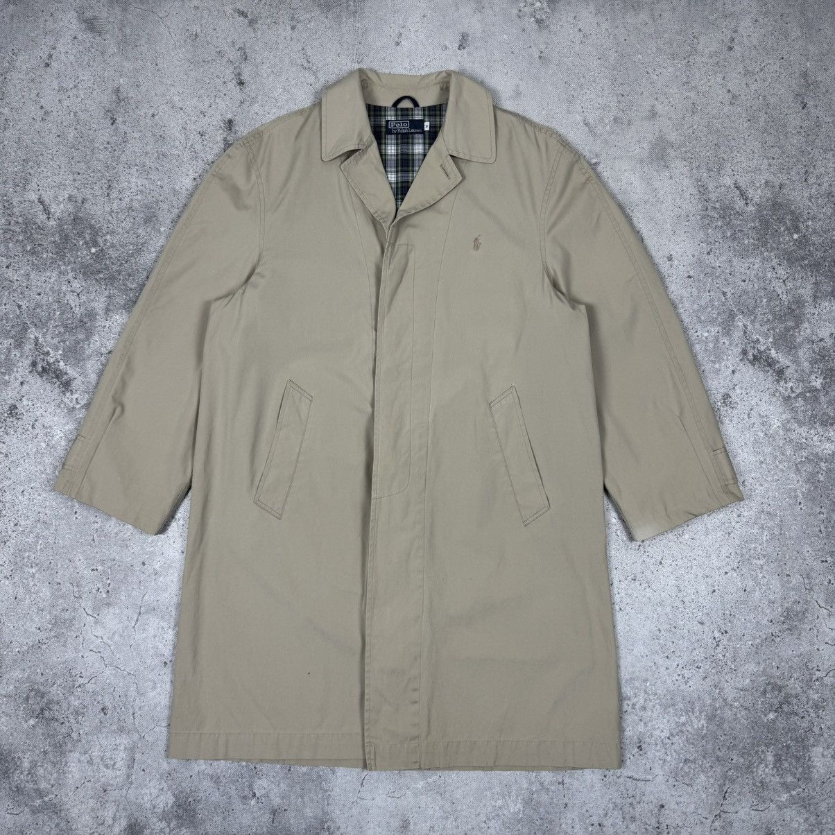 Polo Ralph Lauren Vintage Polo Ralph Lauren Beige Trench Coat Size US M / EU 48-50 / 2 - 2 Thumbnail