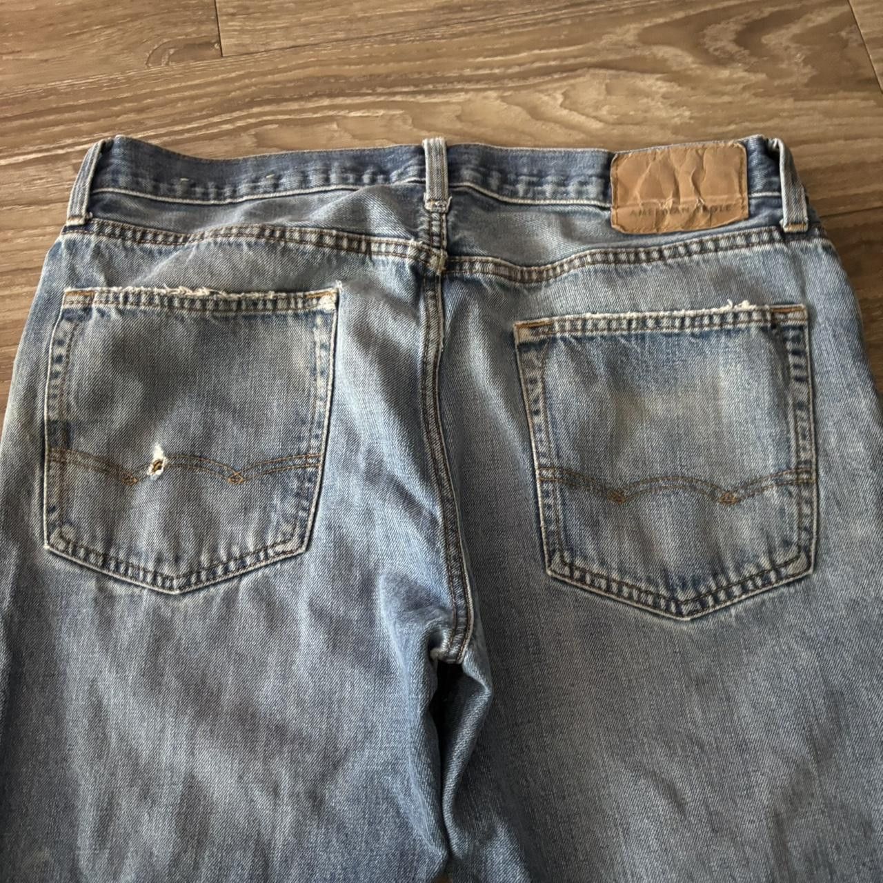 Vintage Crazy Vintage Y2K/2000s Grunge Faded Distressed Denim Jeans! 33x31 Size US 33 - 7 Thumbnail