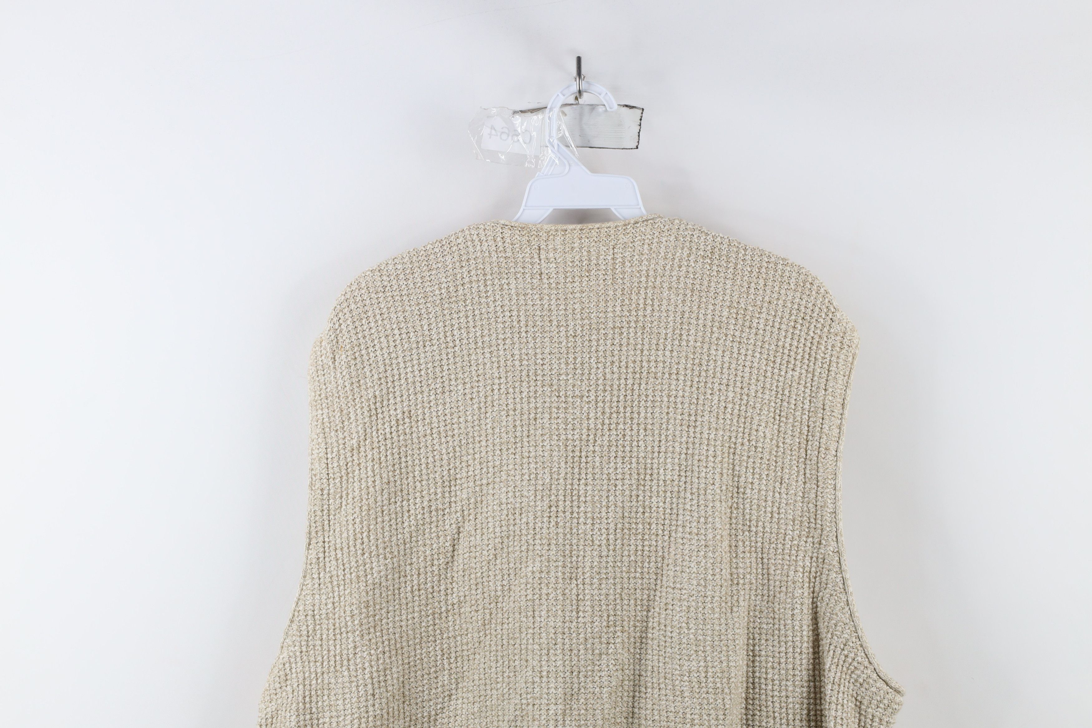 Eddie Bauer × Vintage Vintage 90s Eddie Bauer Thermal Cotton Knit Sweater Vest USA Size US L / EU 52-54 / 3 - 10 Thumbnail