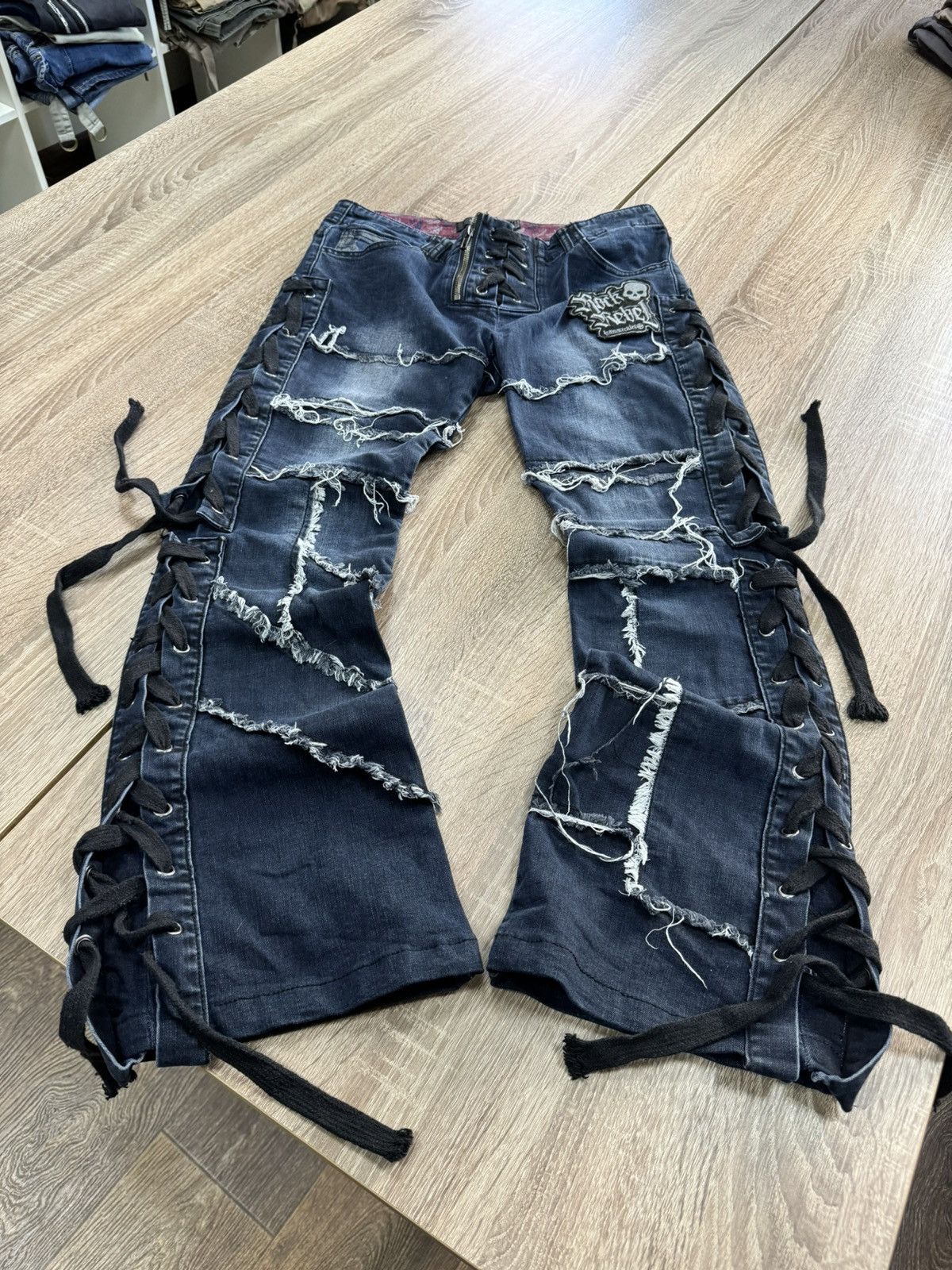 If Six Was Nine × Japanese Brand × Junya Watanabe Vintage Bandage Flate Yasuyuki Ishii / LGB Style Jeans Size US 30 / EU 46 - 4 Thumbnail