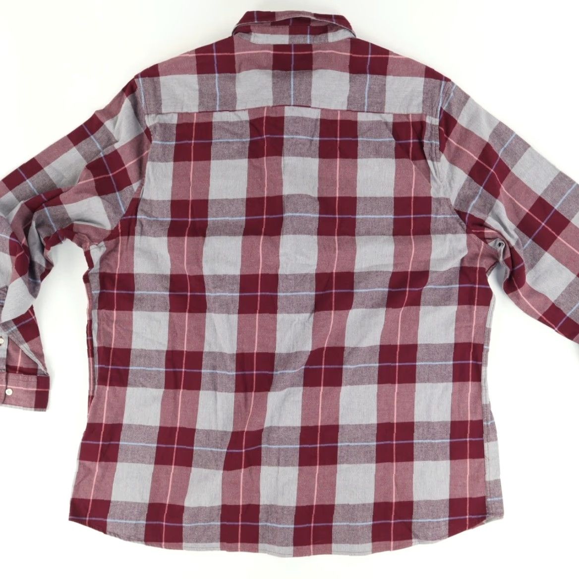 Vintage Crown & Ivy Crown Stretch Flannel Tall Stretch Cotton Plaid Shirt Red Men's 3XL (Shirt) Size US XXL / EU 58 / 5 - 4 Thumbnail