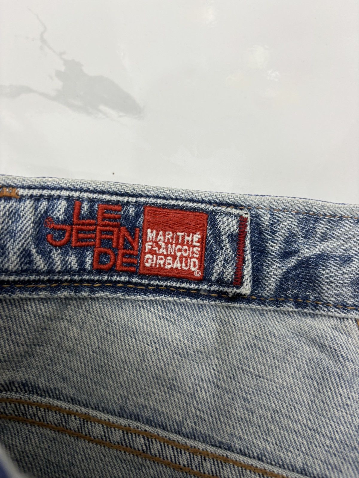 Marithe + Francois Girbaud × Undercover MARITHE FRANCOIS GIRBAUD HALF SELVEDGE LE JEAN DE DISTRESSED Size US 30 / EU 46 - 11 Thumbnail