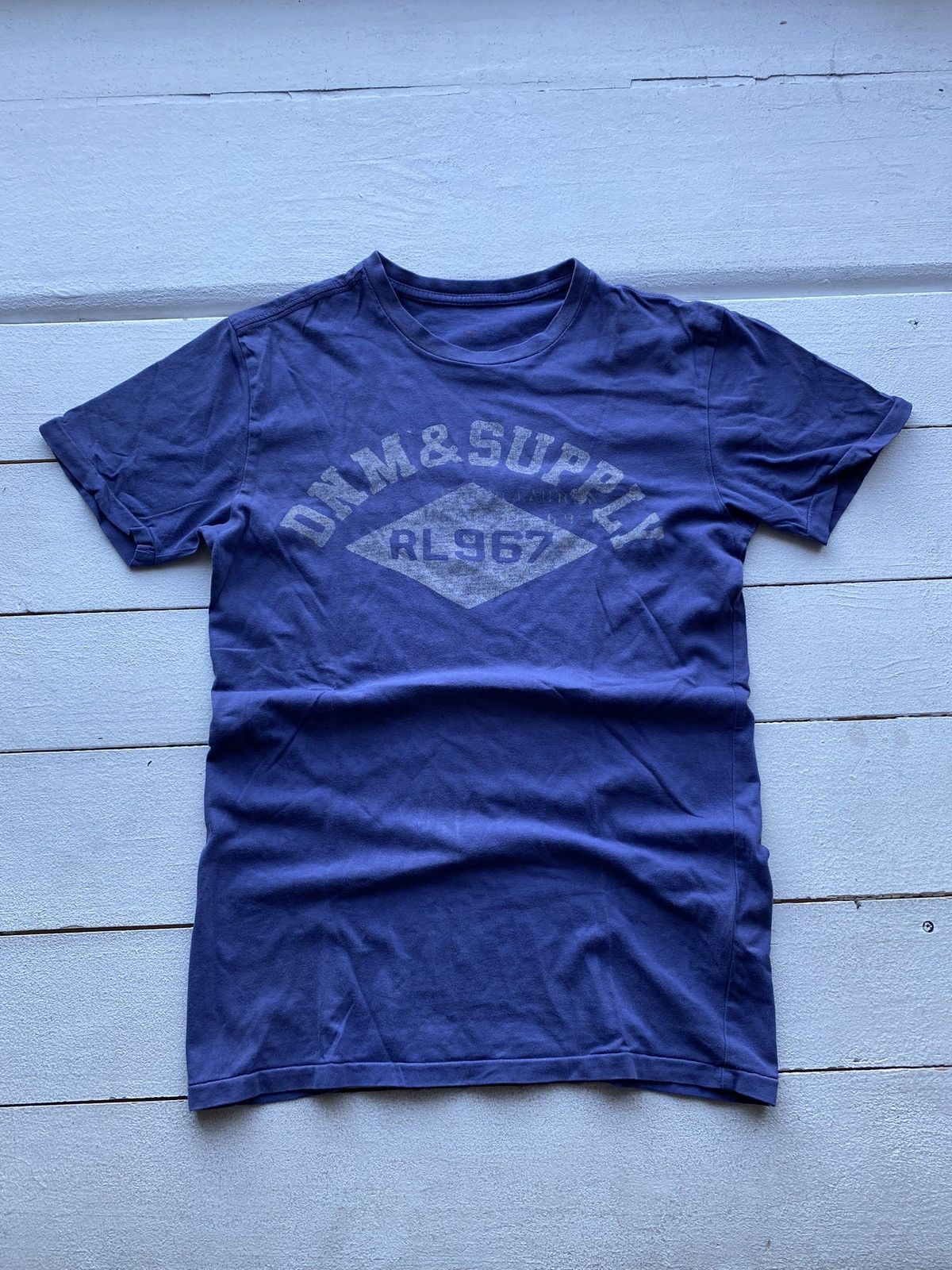 Denim & Supply Ralph Lauren × Vintage Vntg Denim Supply Ralph Lauren Sun Faded Washed Blue T Shirt Size US XS / EU 42 / 0 - 1 Thumbnail