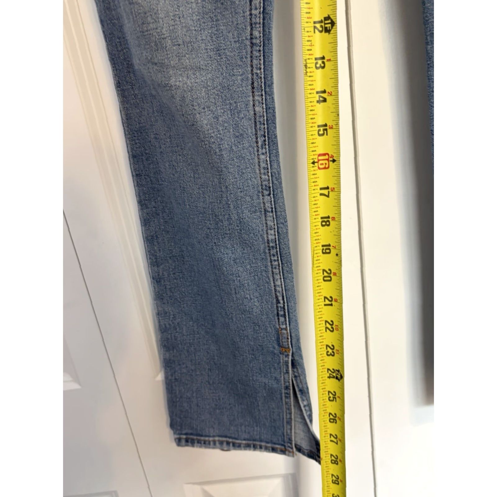Abercrombie & Fitch VINTAGE Abercrombie Fitch Womens High The Skinny High Rise Jeans 2R Regular Fit 5-Pocket Denim Blue Cotton Spandex Wash Medium Size 26" / US 2 / IT 38 - 3 Thumbnail