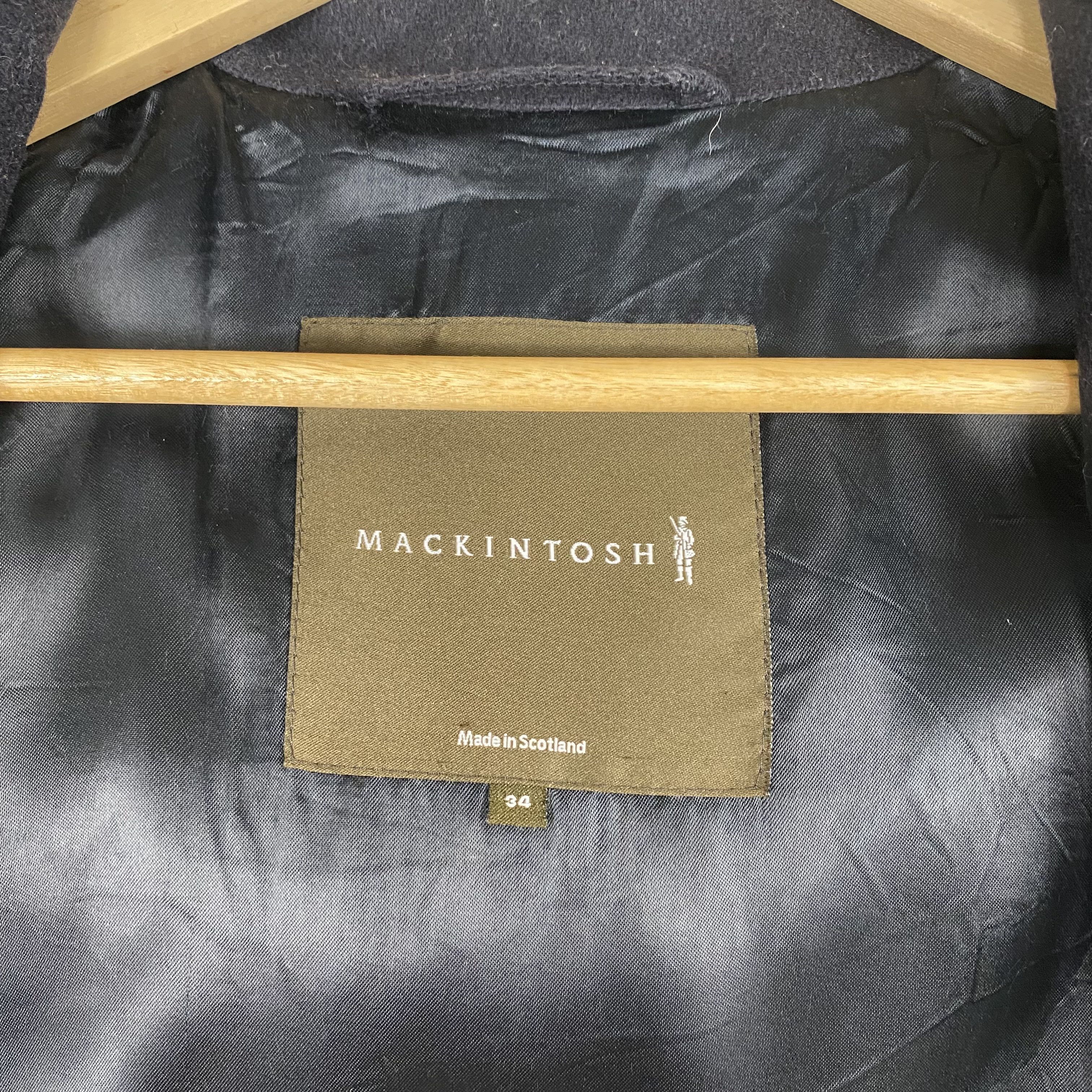 Mackintosh 💥MACKINTOSH BLACK PEACOAT WOOL JACKET Size XS / US 0-2 / IT 36-38 - 7 Thumbnail