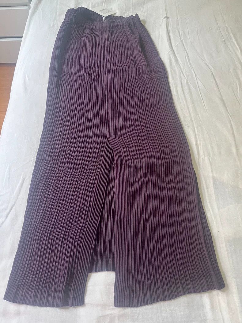 Other Issey Miyake size:2 Purple toothpick skirt Size 22" - 3 Thumbnail