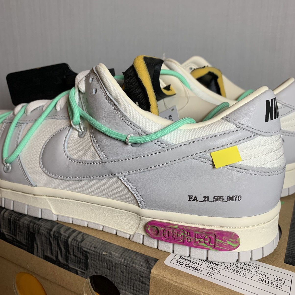 Nike × Off-White Off-White Nike Dunk Low Lot 4 Size US 11 / EU 44 - 3 Thumbnail