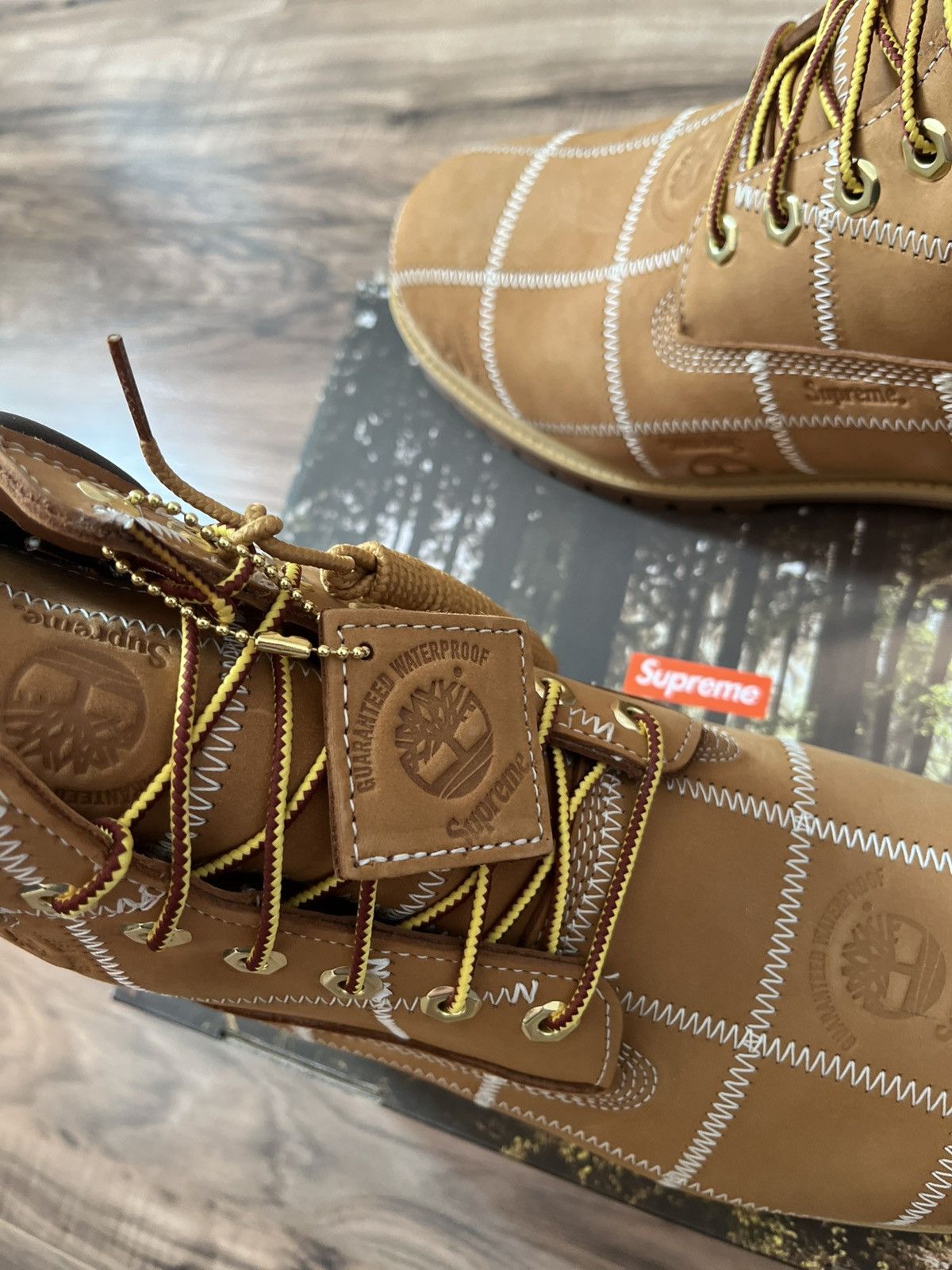 Supreme × Timberland Supreme Patchwork Timberland 6” Premium Waterproof Boot Size US 11 / EU 44 - 3 Thumbnail